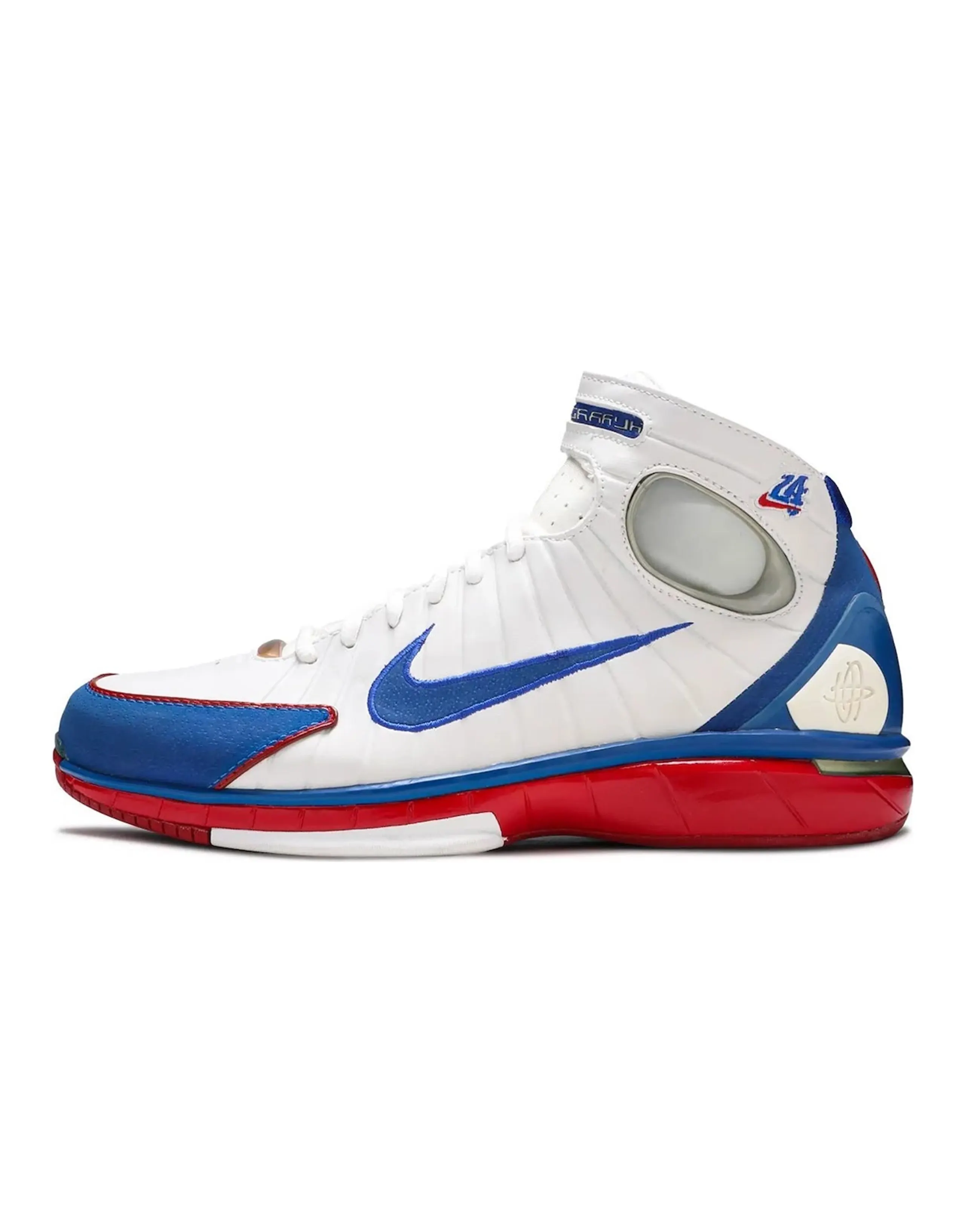 Nike 2K4 "All Star" Versatile Comfortable Durable High-Top Basketball Shoes Unisex White Blue