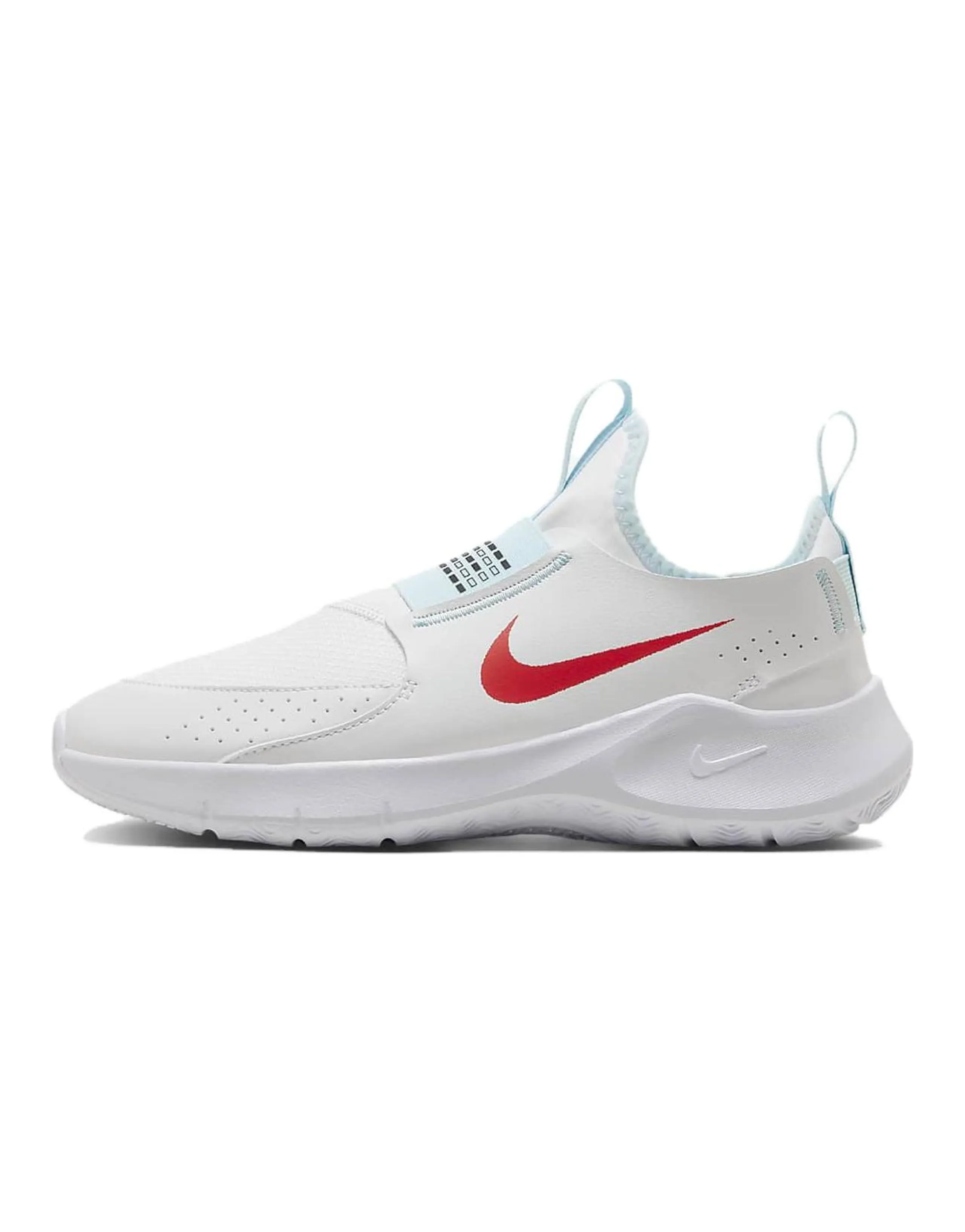 Nike Flex Runner Anti-Slip Wear-Resistant Low-Top Kids' Running Shoes White Blue Red Teenagers