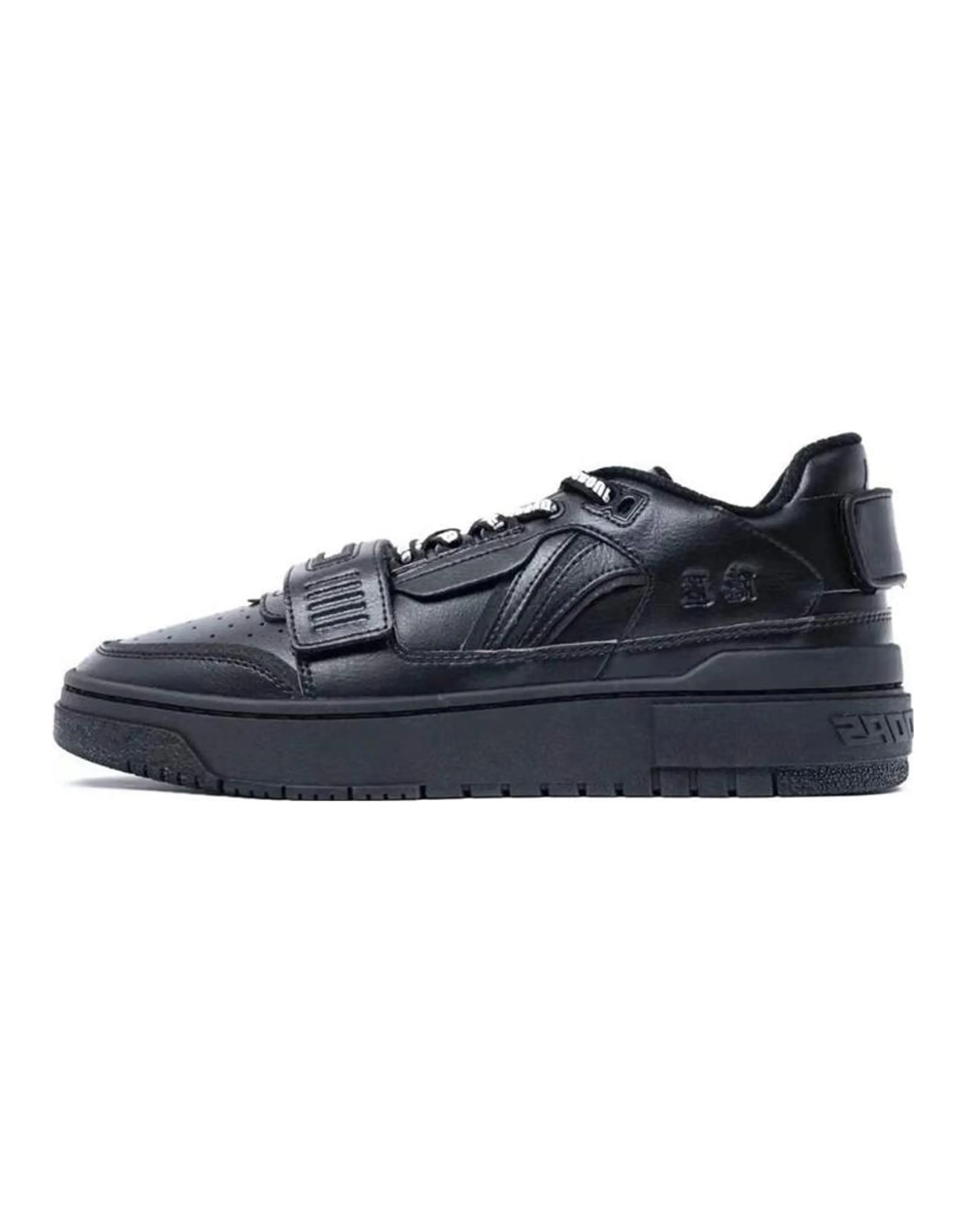 LiNing Wear-Resistant Low-Top Skateboard Shoes Unisex Black