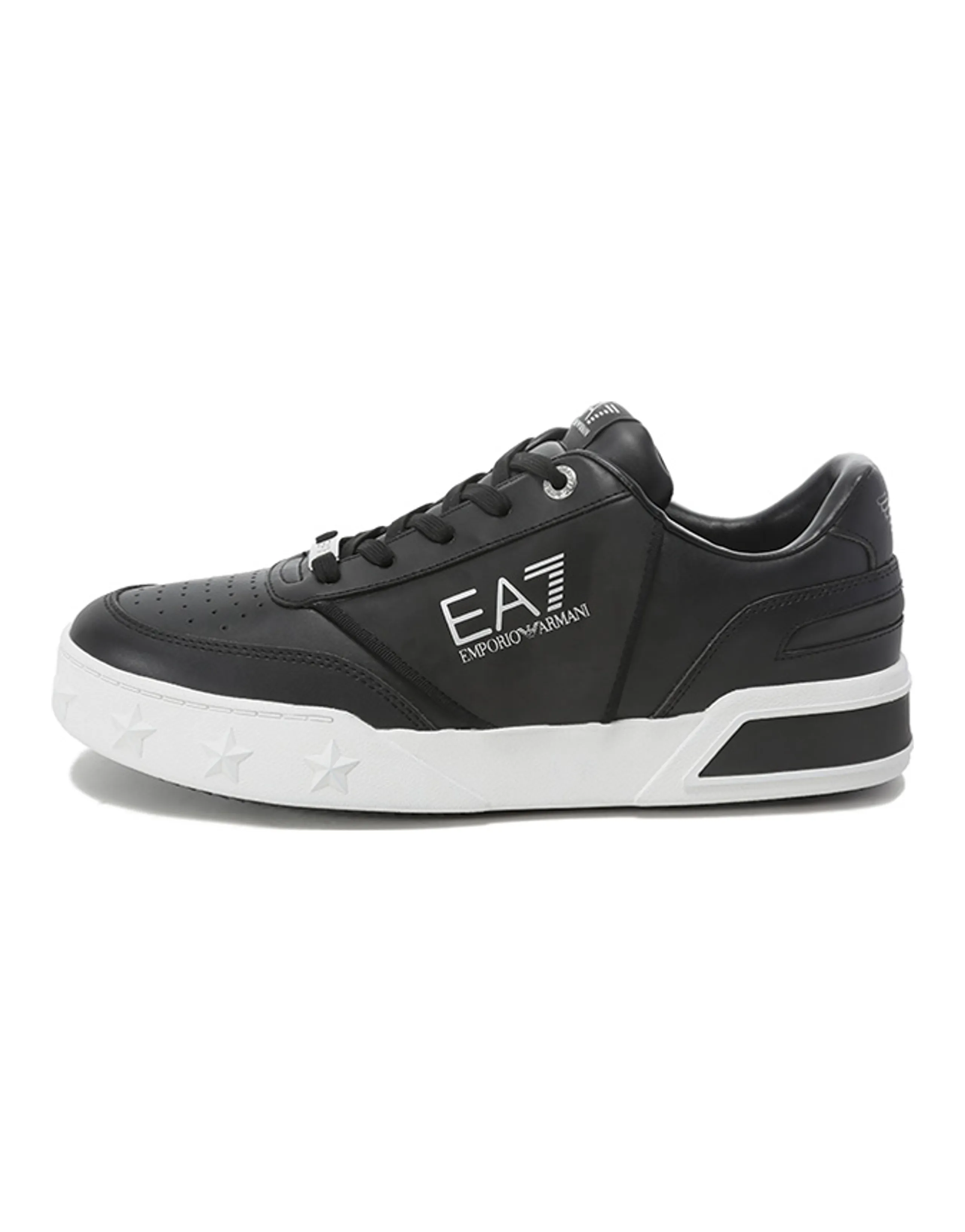 EMPORIO ARMANI EA7 Low-Top Skateboard Shoes Unisex Black