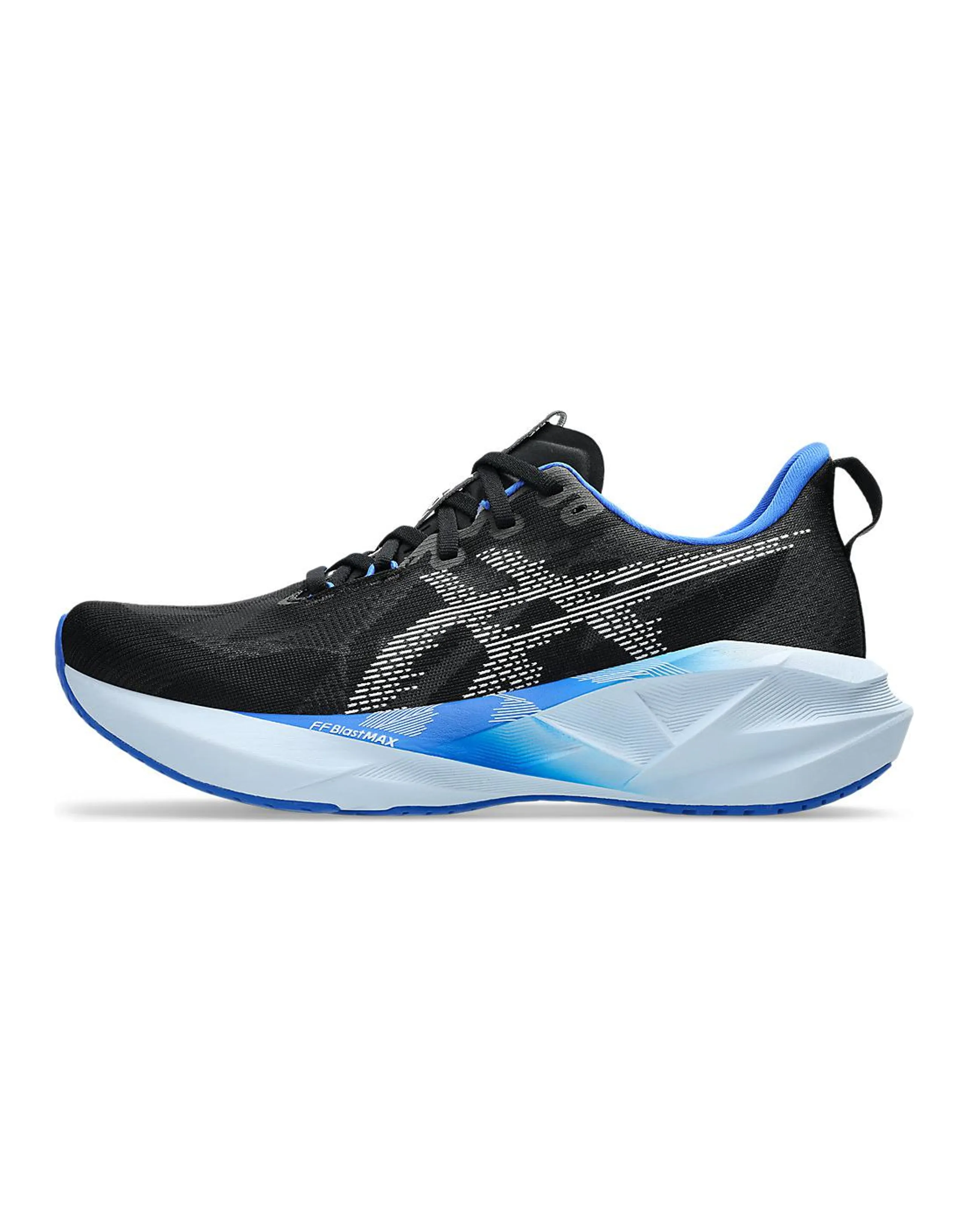 Asics Anti Slip Wear Resistant Low Top Running Shoes Men's Black White Blue