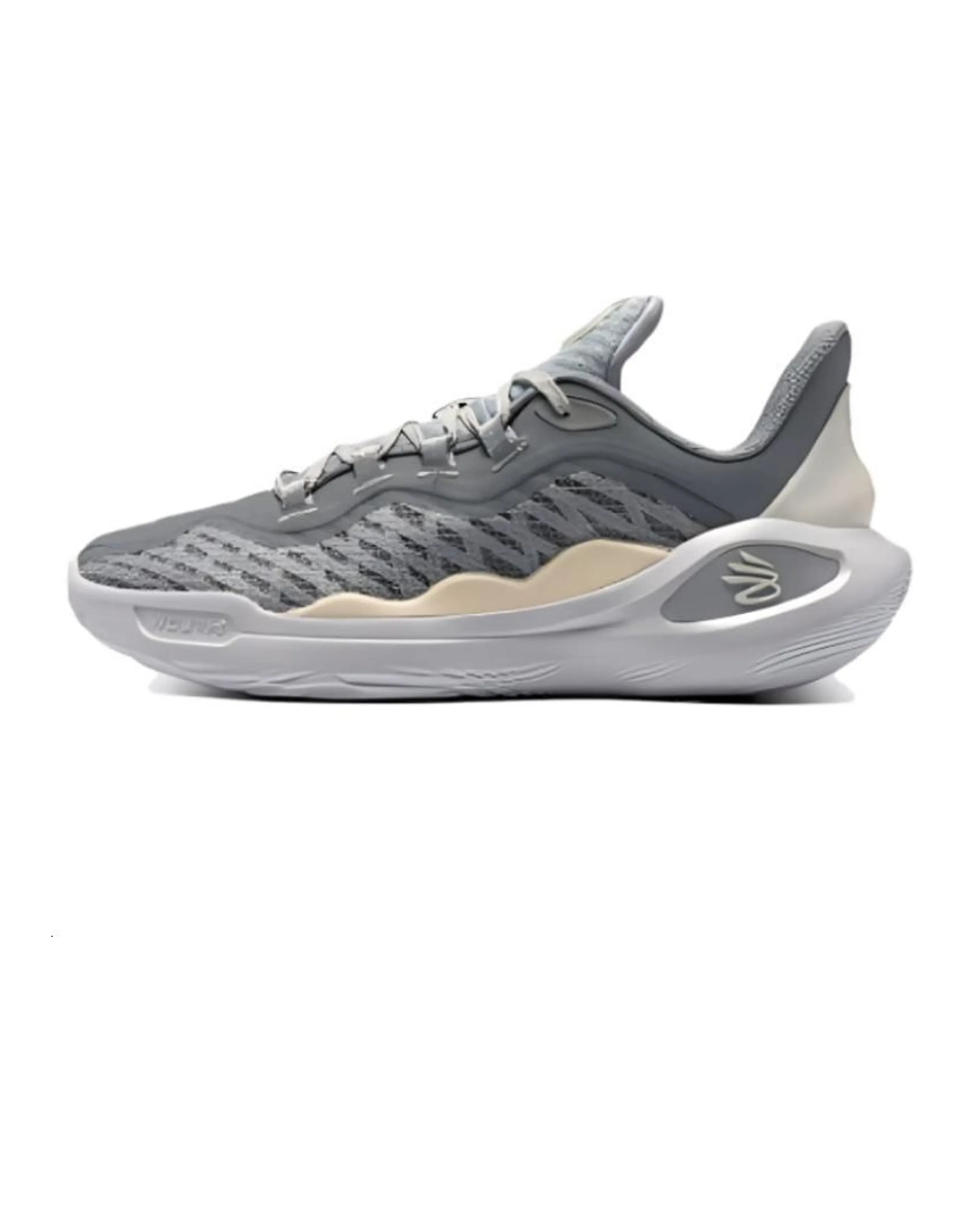 Under Armour Curry 11 Low-Top Basketball Shoes Unisex Gray White