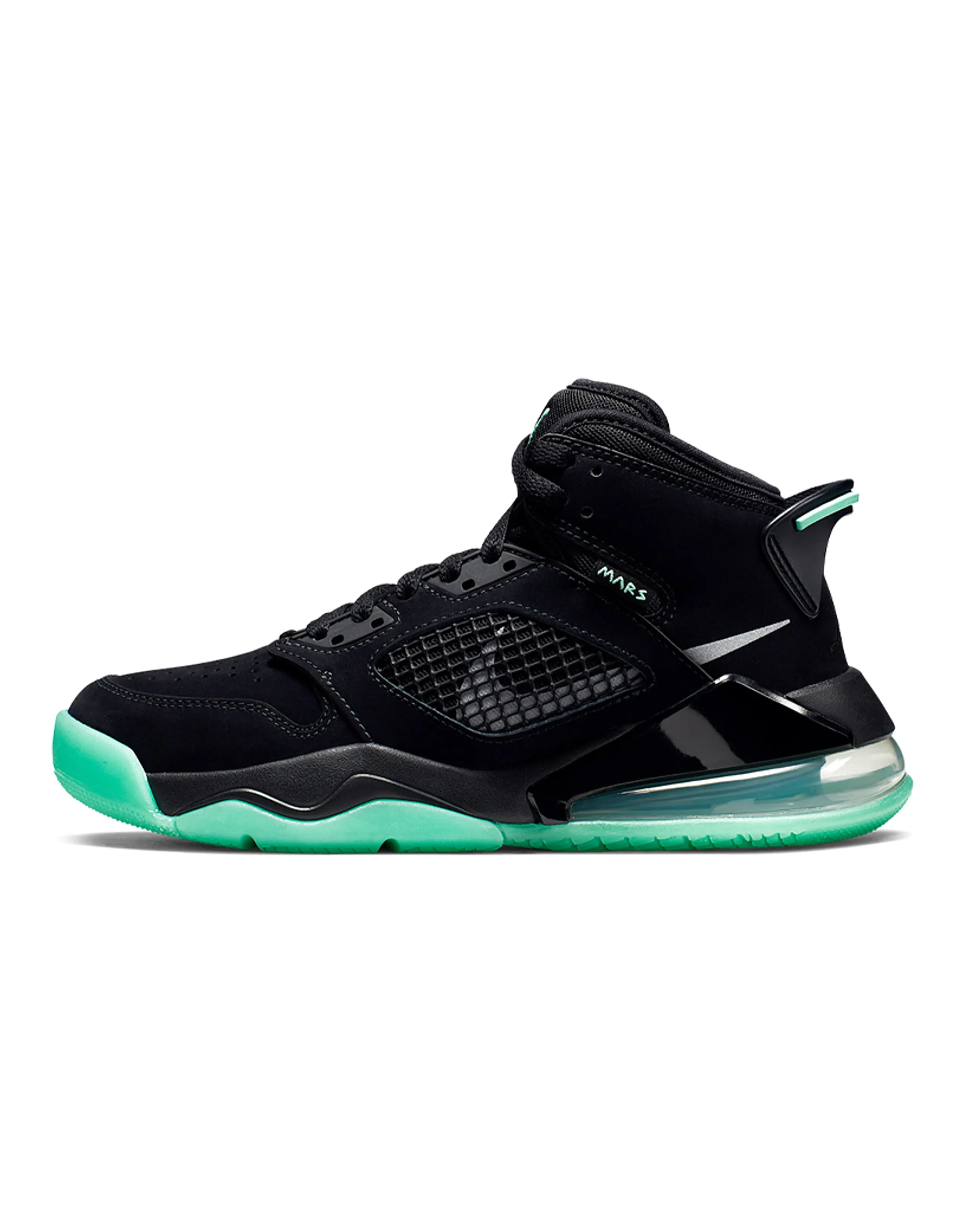 Jordan Mars 270 Black Green Glow GS
