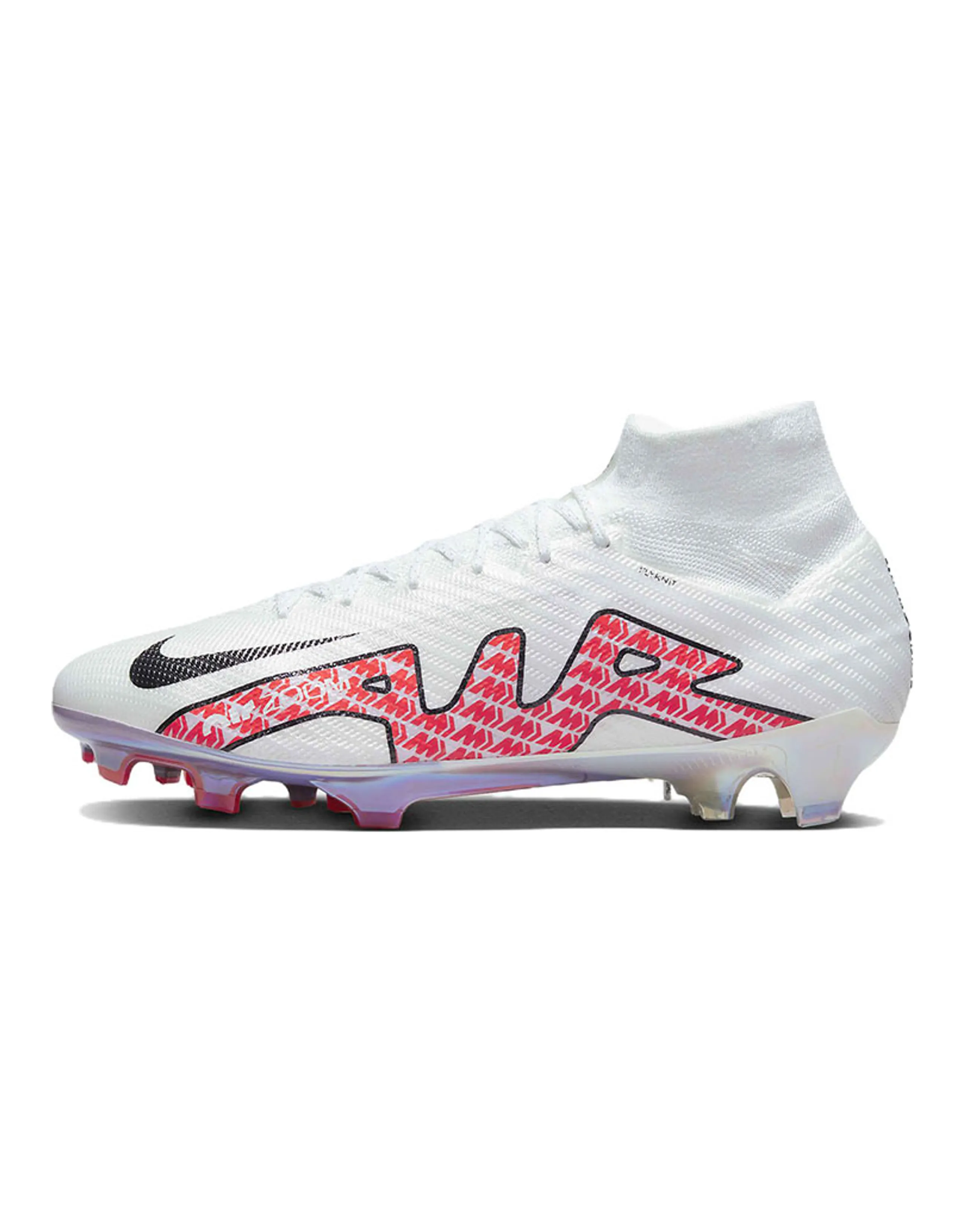 Nike Zoom Mercurial Superfly 9 Elite Fg White Bright Crimson