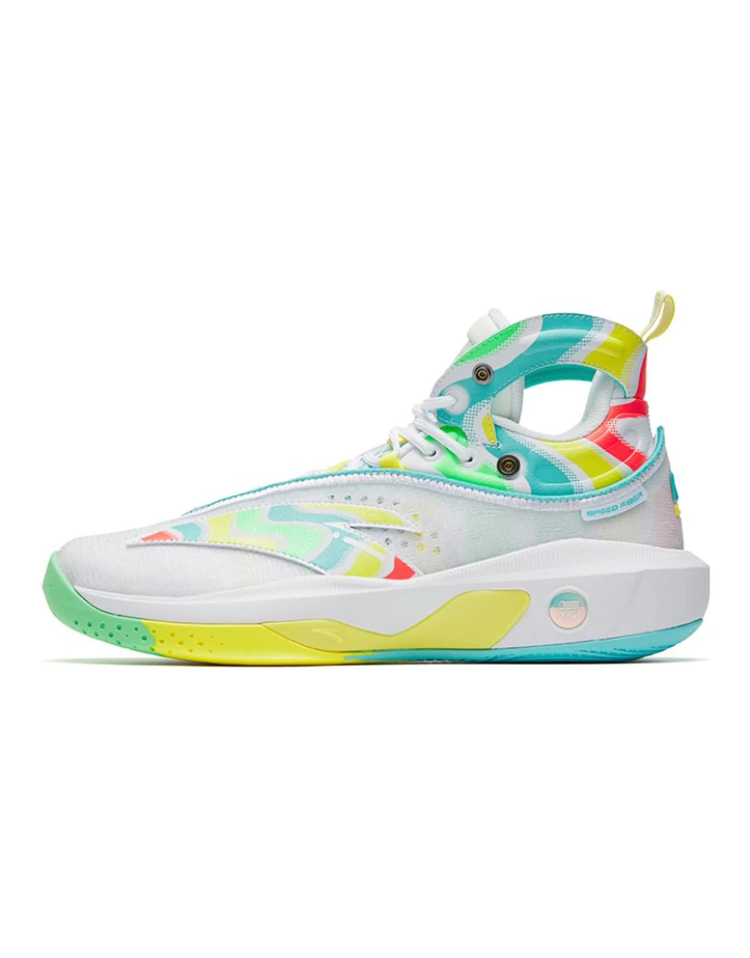 ANTA KT8 Basketball Shoes Men High-Top White Blue