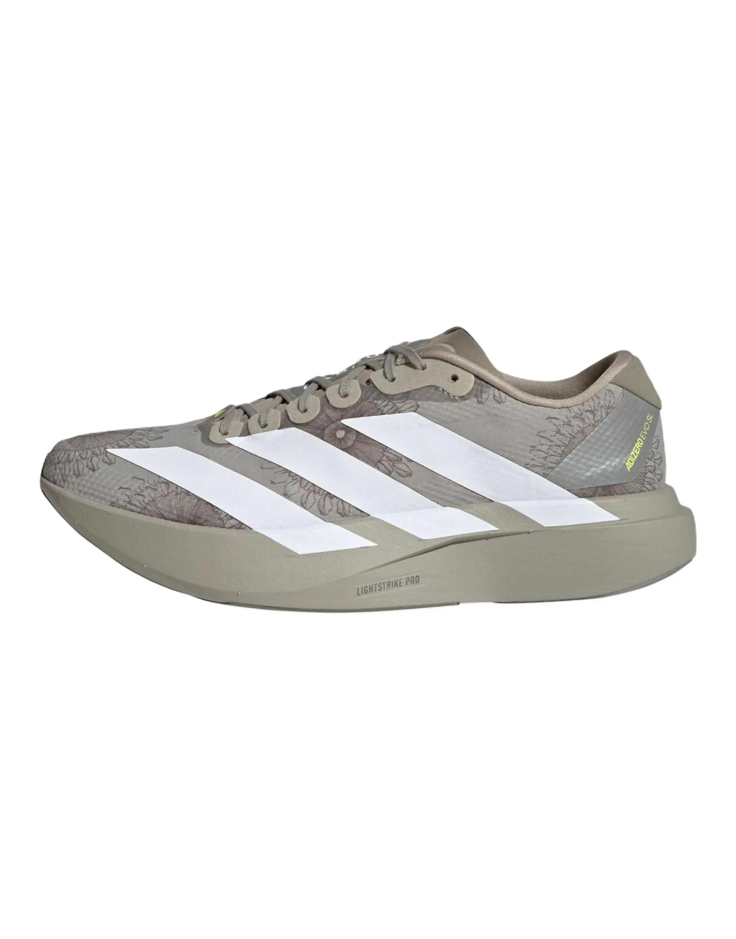 adidas × LABRUM Adizero Evo SL Comfortable Fit Height-Increasing Running Shoes Men's Gray/White