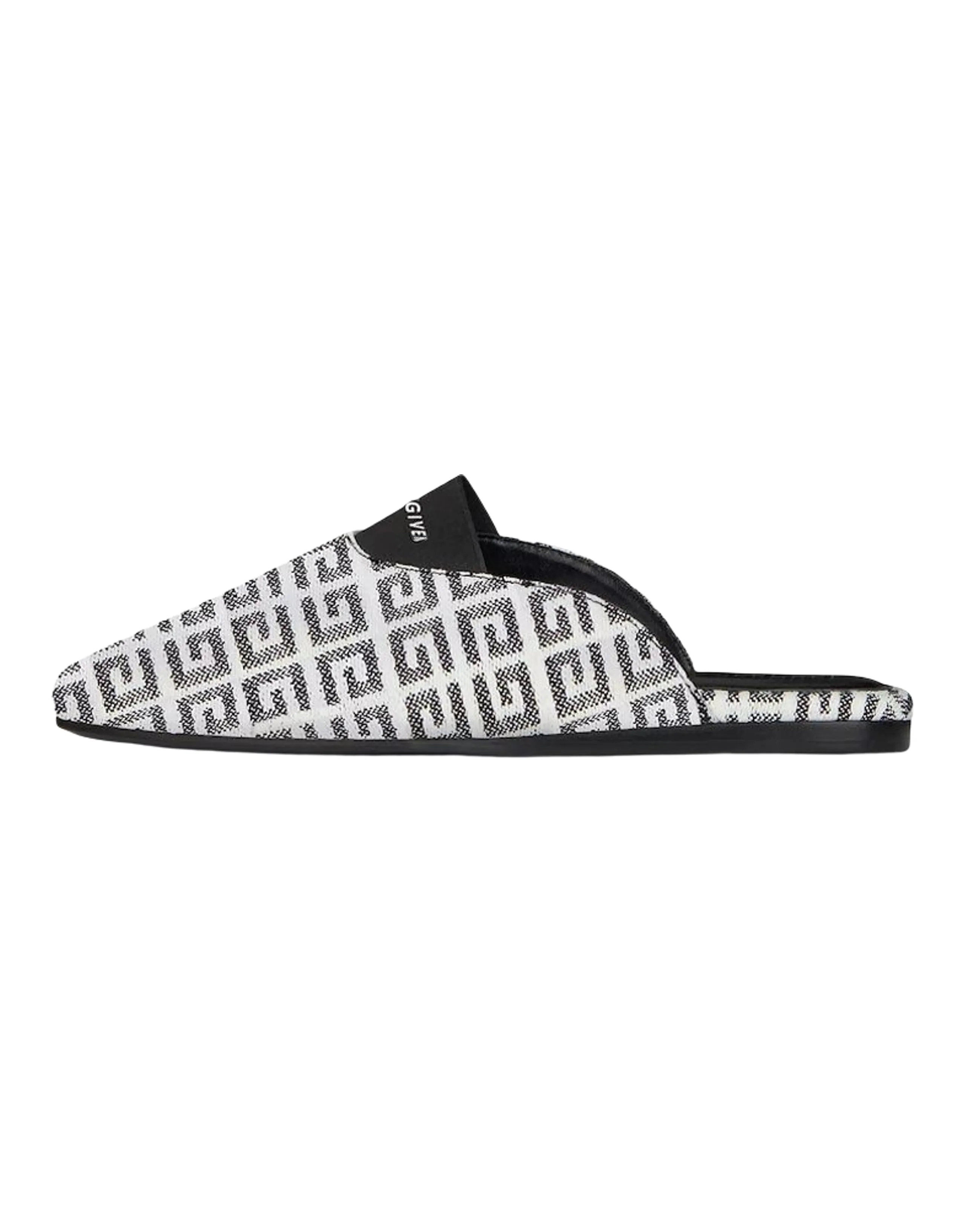 Givenchy 4G Jacquard Fashion Mule Closed-Toe Slides Women's White