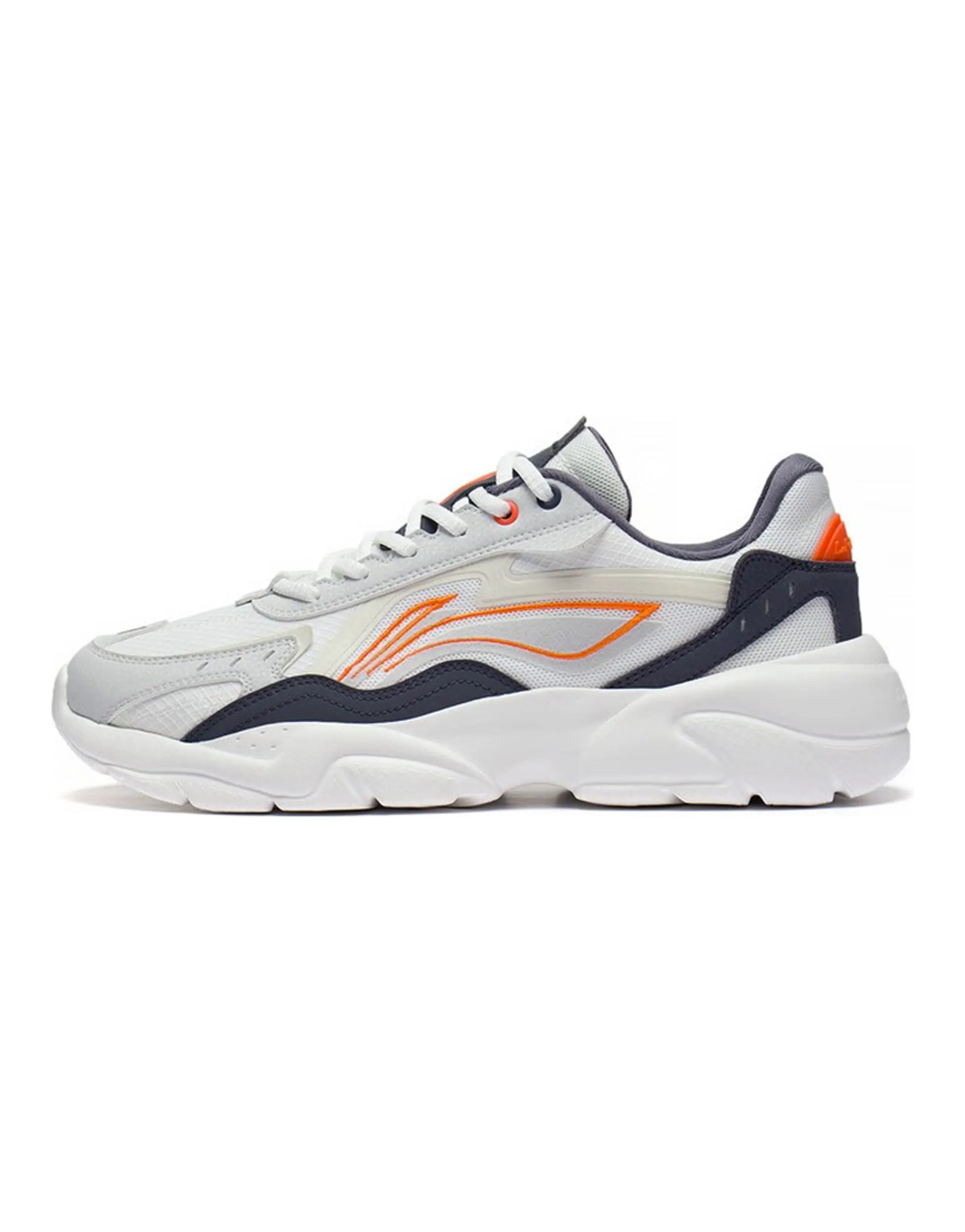 LiNing Flow Rock Flowing Rock Low-Top Sports Casual Shoes Men's White Gray