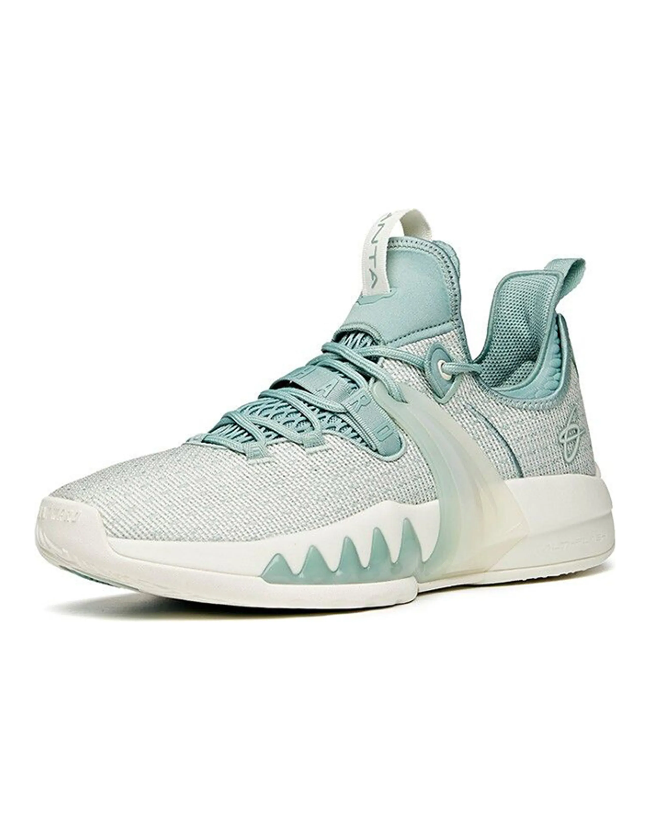 Anta GH2 Home Cushioned Slip-Resistant Low-Top Performance Basketball Shoes Men's Light Smoke Green