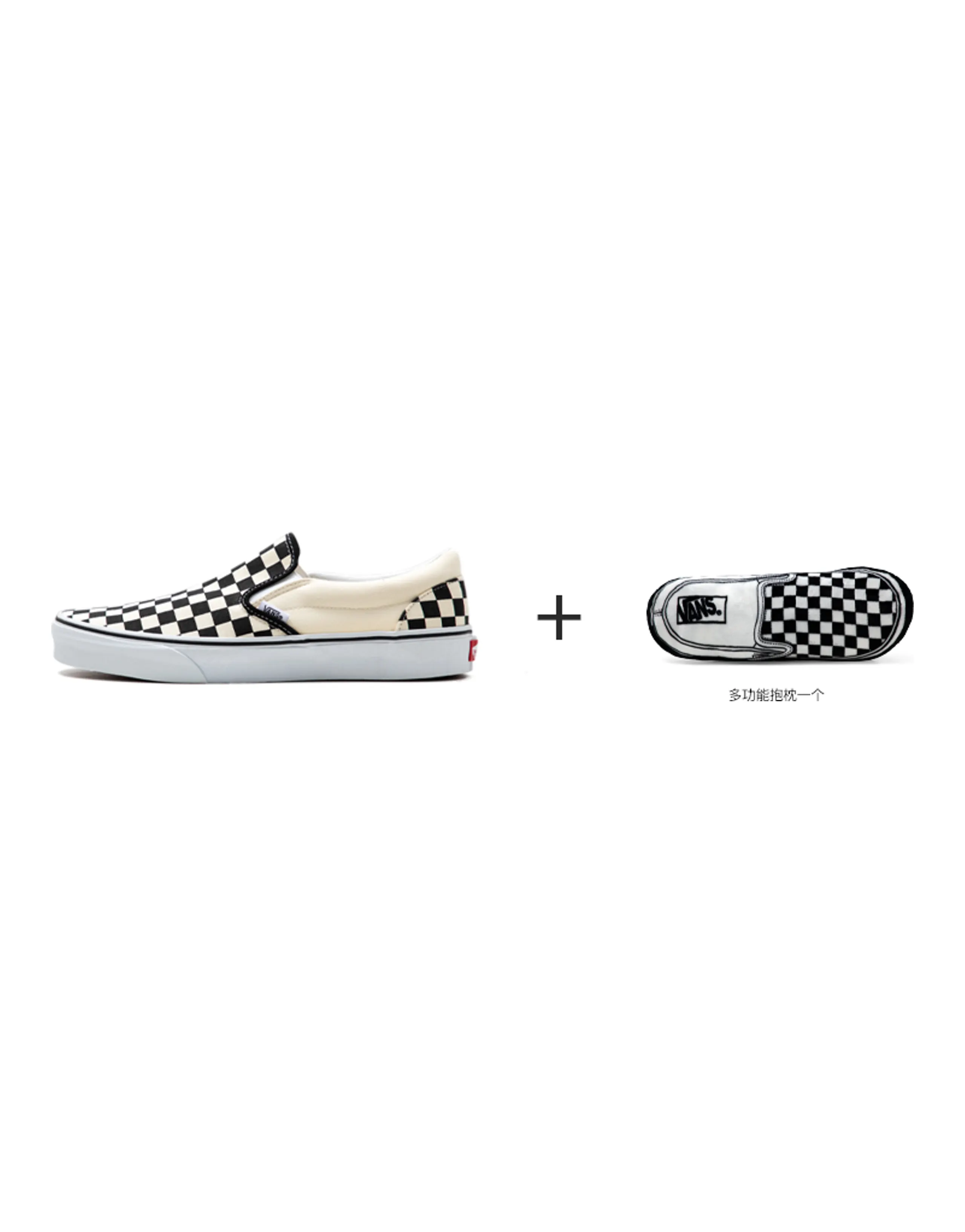 Vans Slip-on Skateboard Shoes Unisex Low-Top Black White Checkerboard
