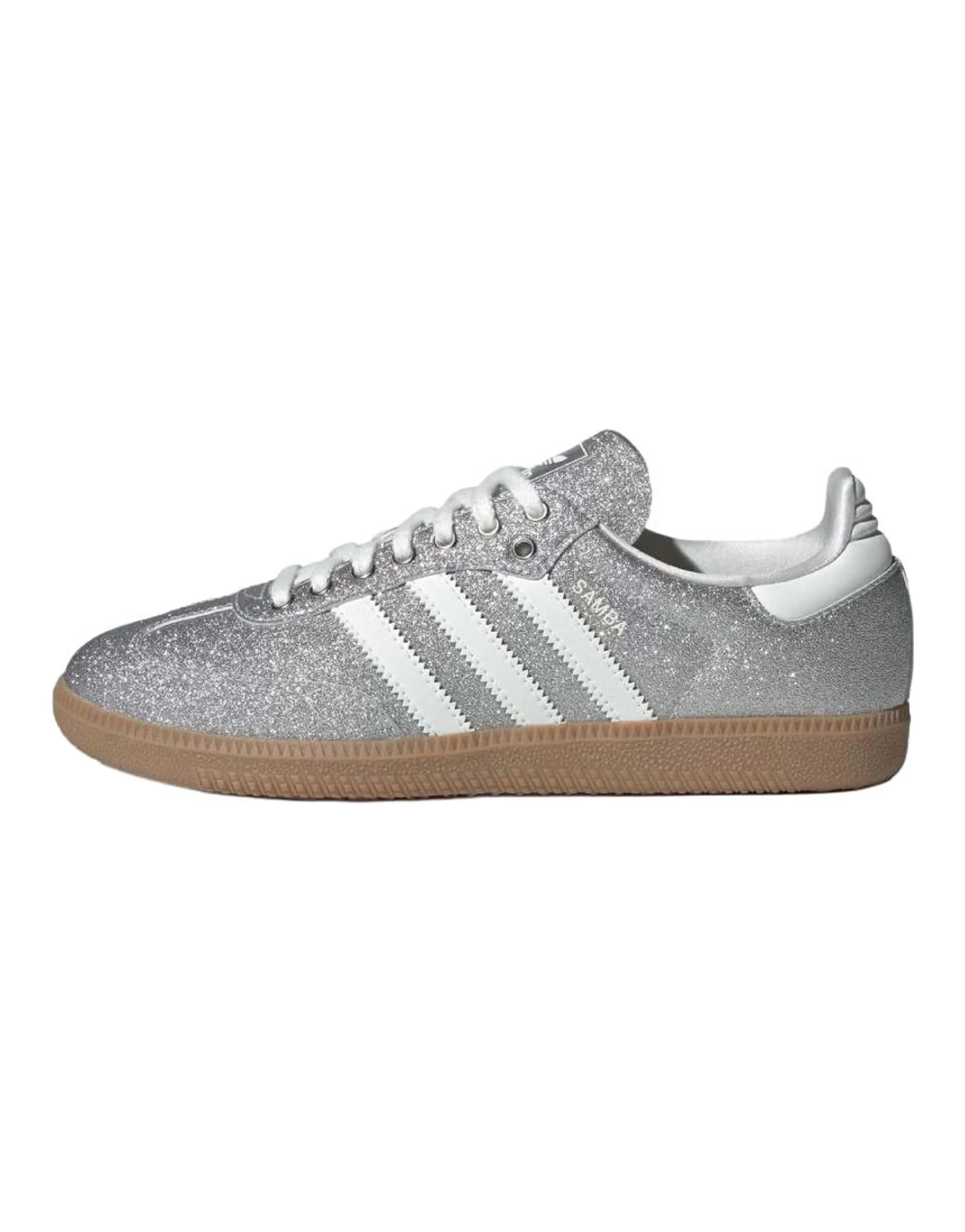 adidas originals Samba Shiny Pack Versatile Comfortable Wear-Resistant Low-Top Skate Shoes Unisex Silver
