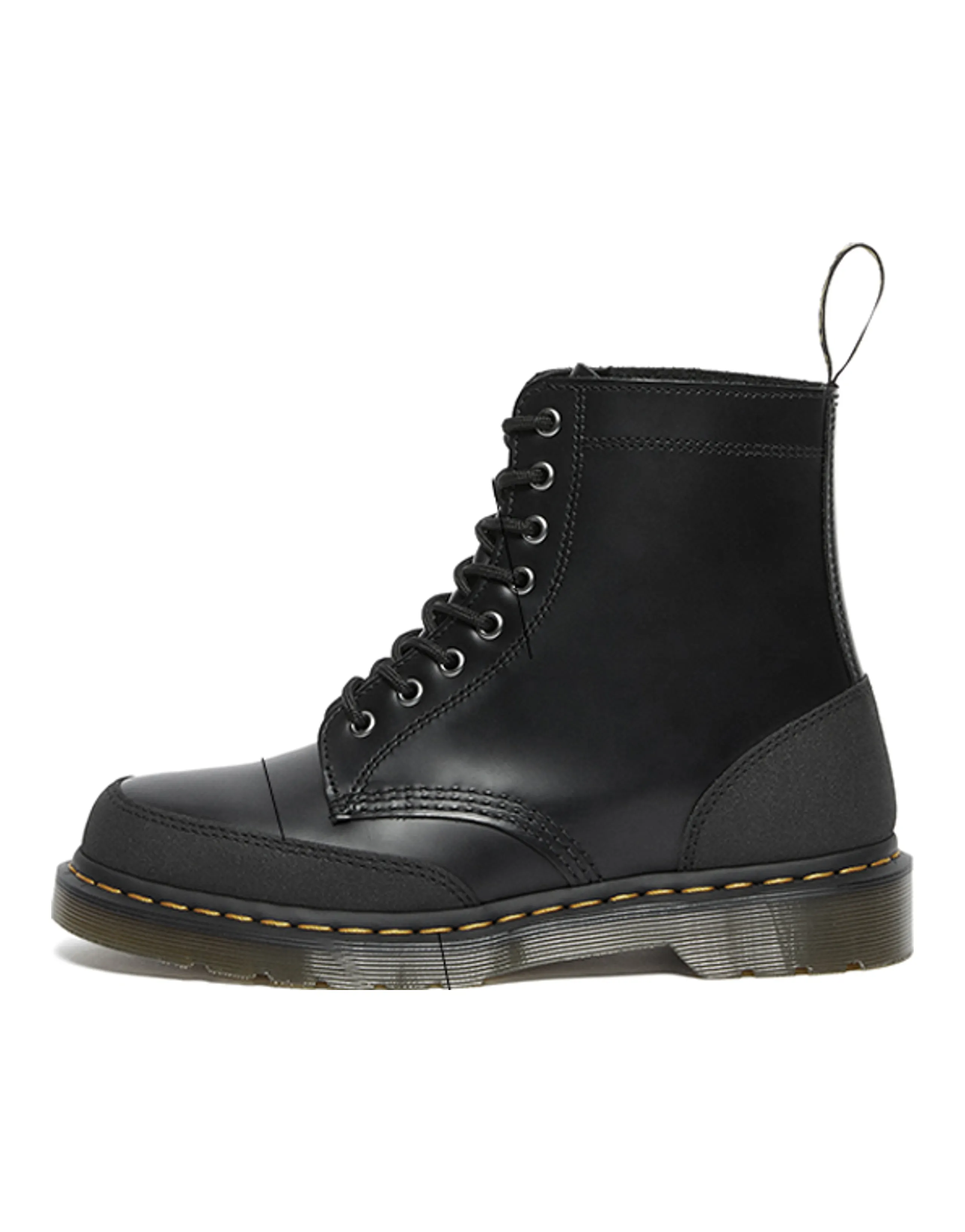 Dr.Martens 1460 Guard Panel Leather Lace Up Boots 'Black'