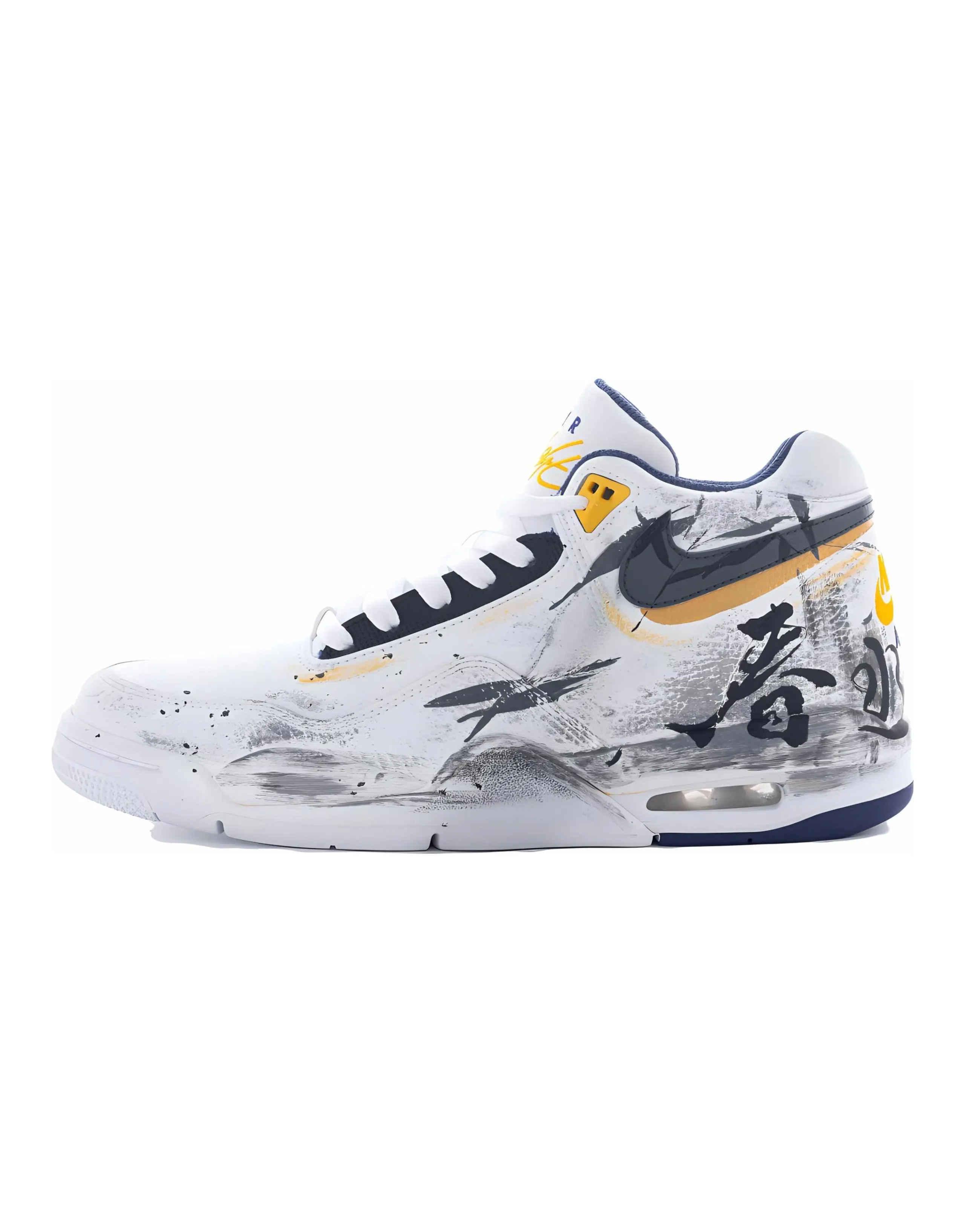 Nike Flight Legacy Vintage Basketball Shoes Men Mid-Top White