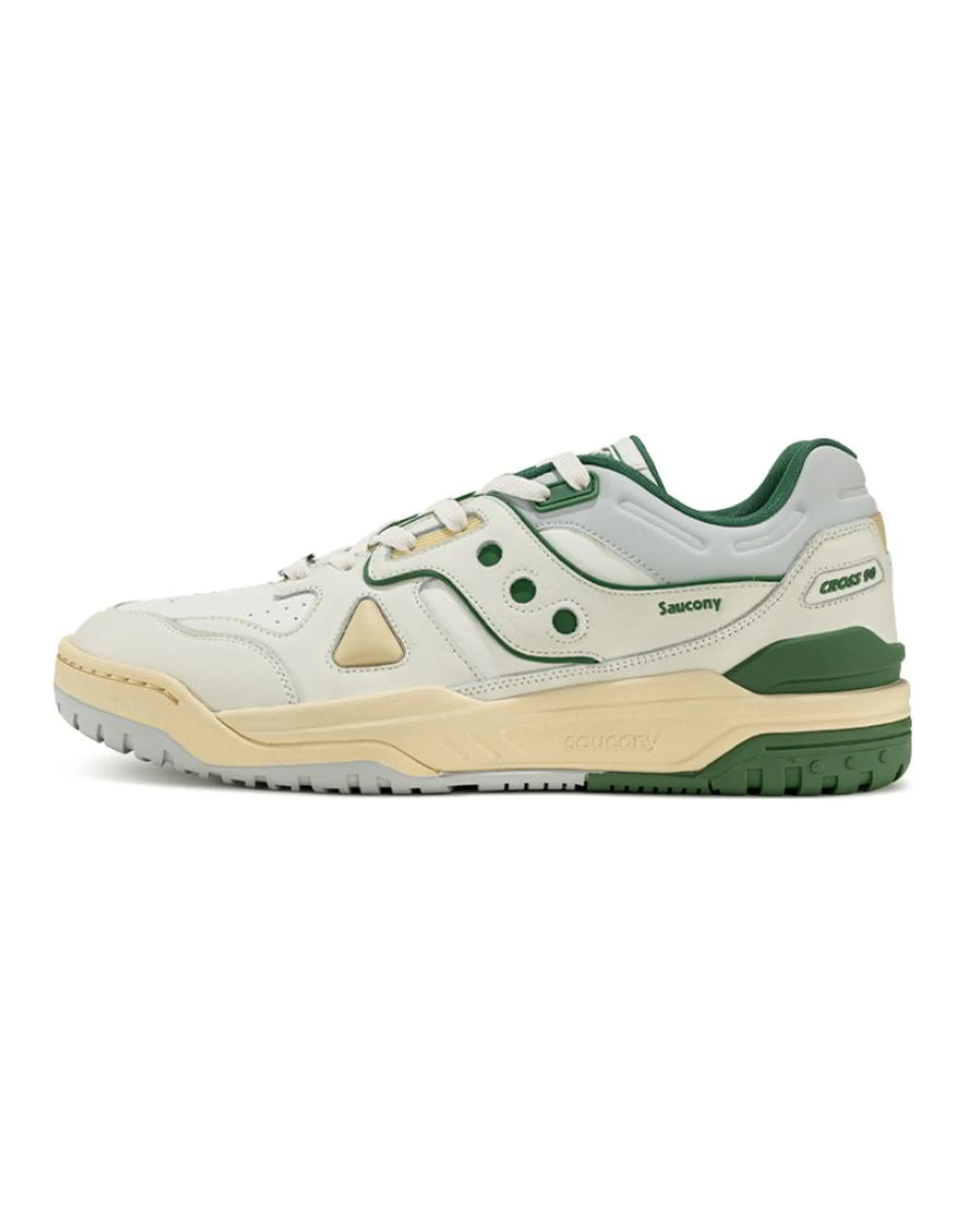 Saucony Skateboard Shoes Unisex Low-Top White/Green