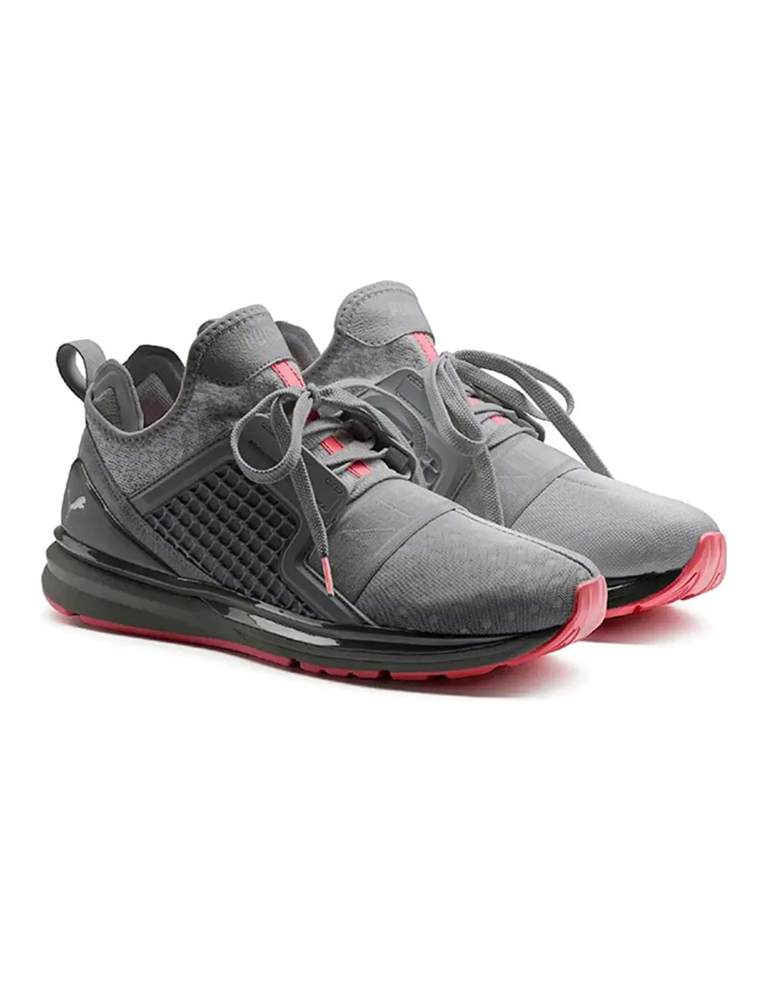 Puma x Staple Ignite Limitless Collaboration Shock-Absorbing Wear-Resistant Comfortable Low-Top Sneakers Grey