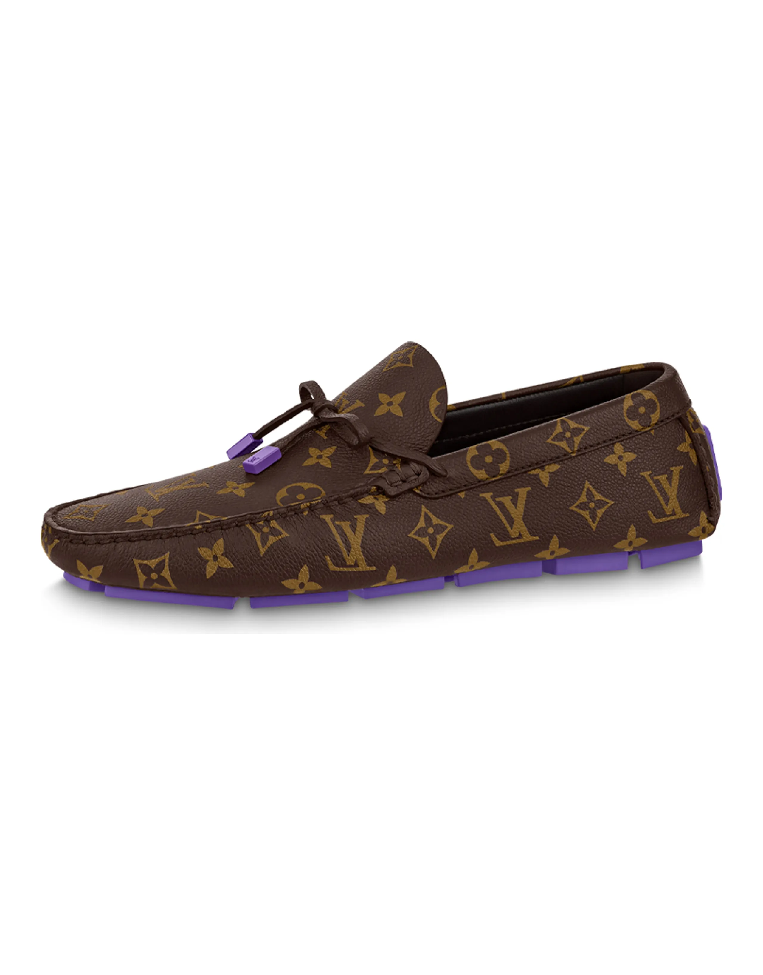 LOUIS VUITTON Driver Casual Shoes Men's Brown