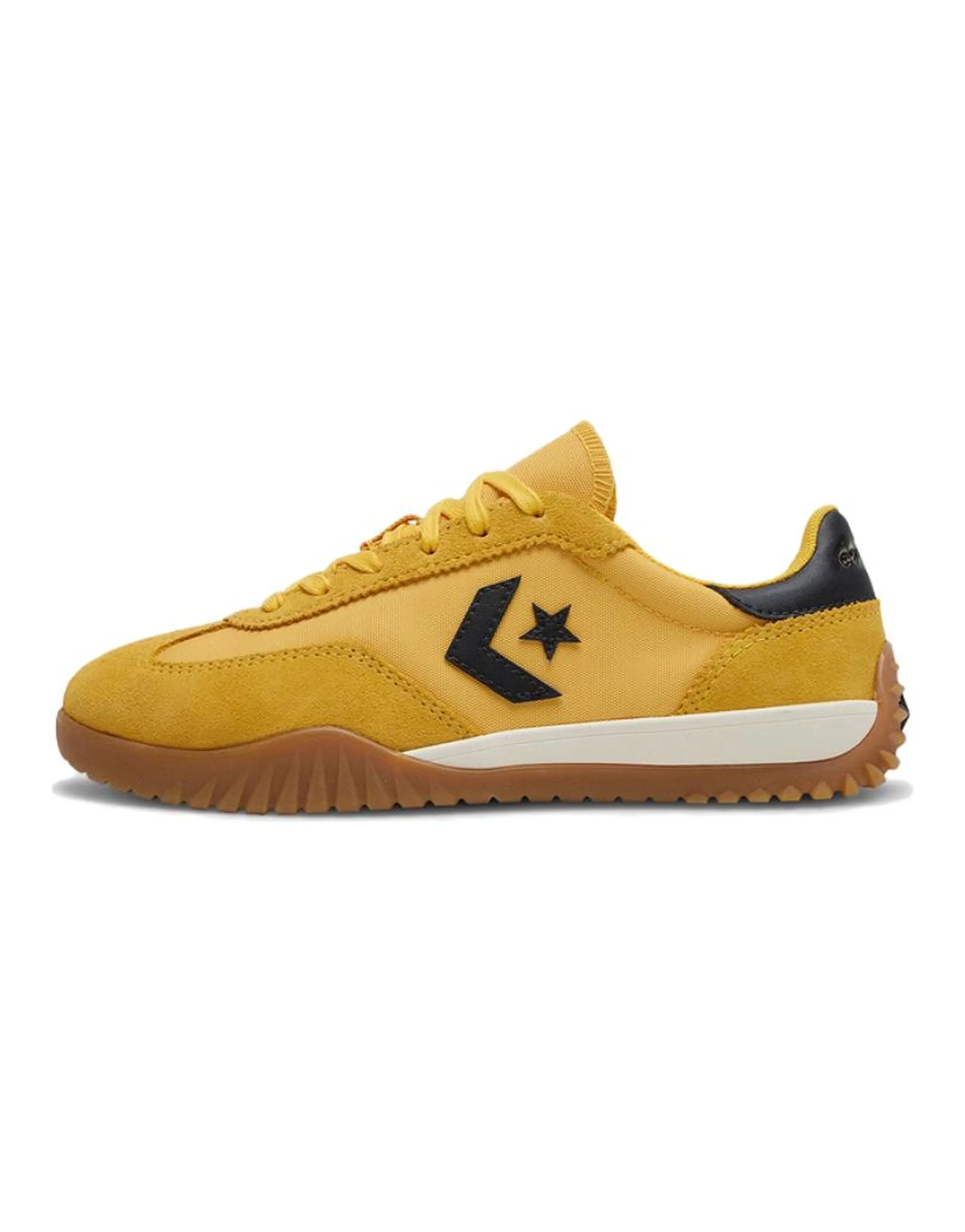 Converse All Star Split Leather Fabric Synthetic Leather Comfortable Versatile Cushioning Low-Top Casual Shoes Unisex Ginger Yellow