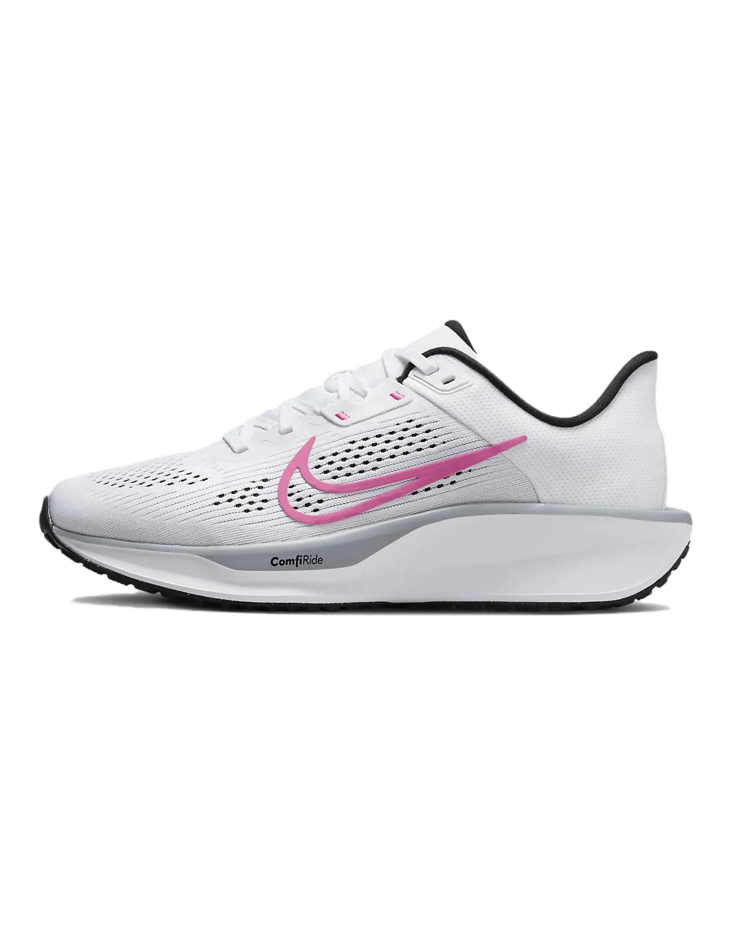 Nike Quest 6 Anti-Slip Wear-Resistant Low-Top Running Shoes Women's White Gray Pink