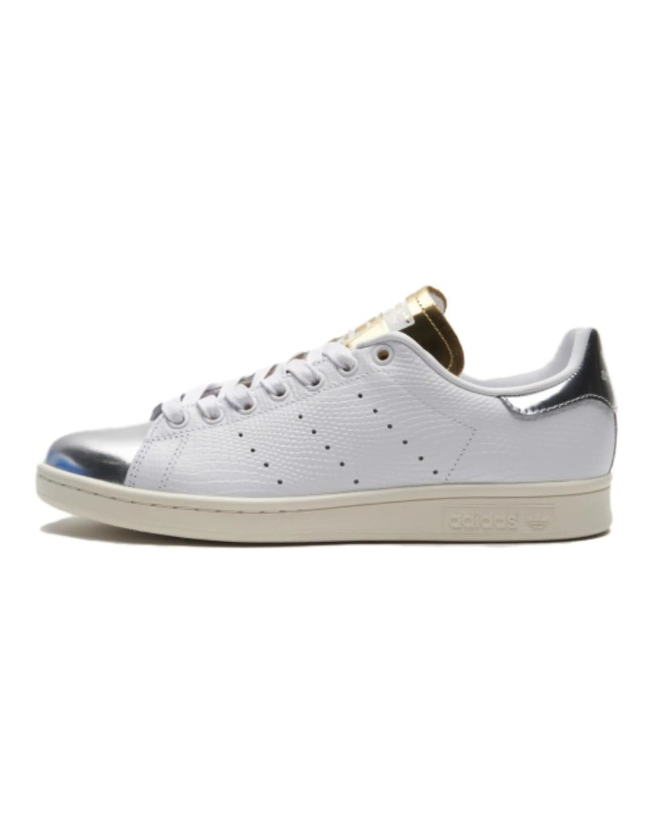 adidas Originals AdiFOM Stan Smith Mule Versatile Waterproof Low-Top Sneakers Silver White Metallic