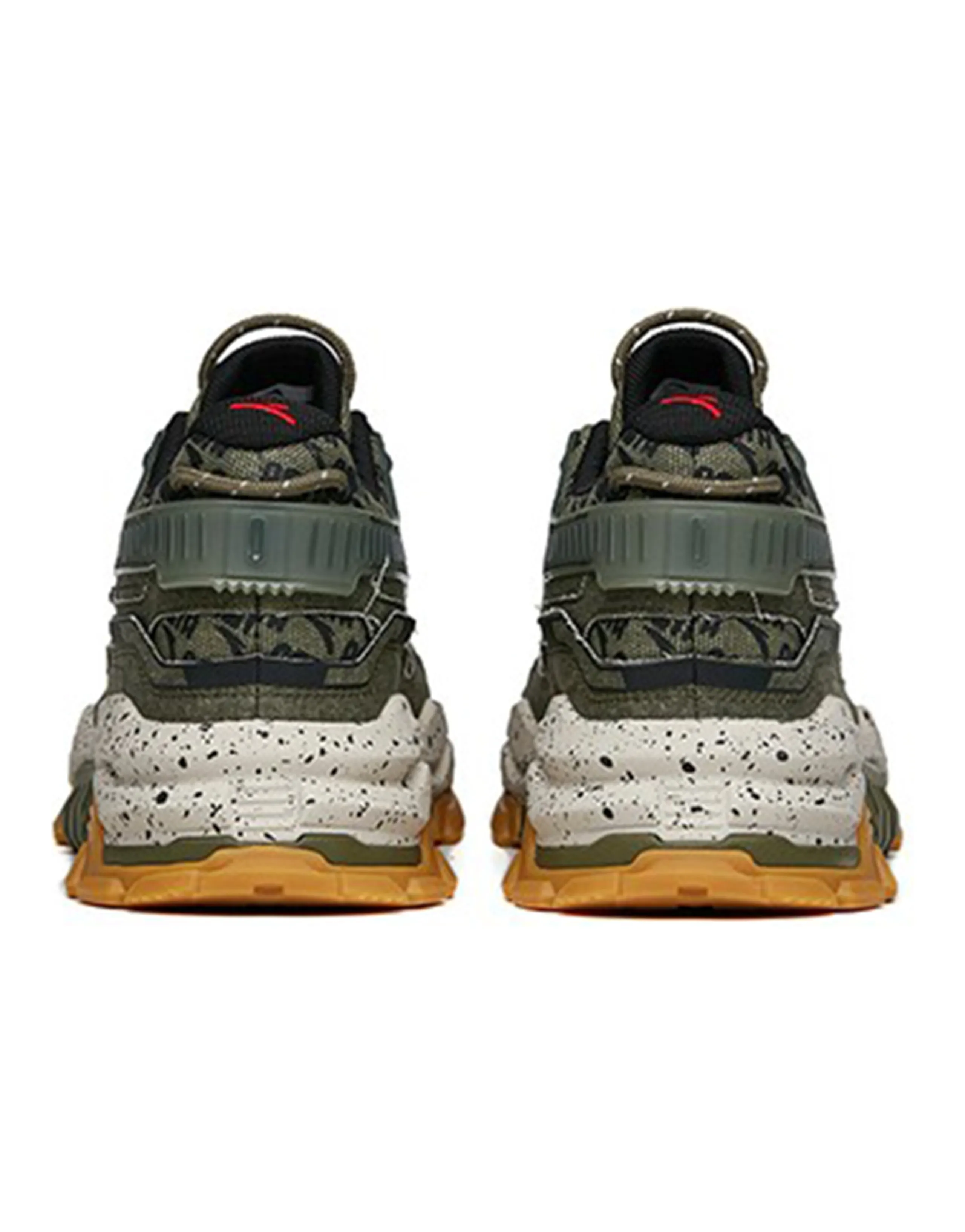ANTA Dieying Skateboard Shoes Men Low-Top Dark Olive Green/Black