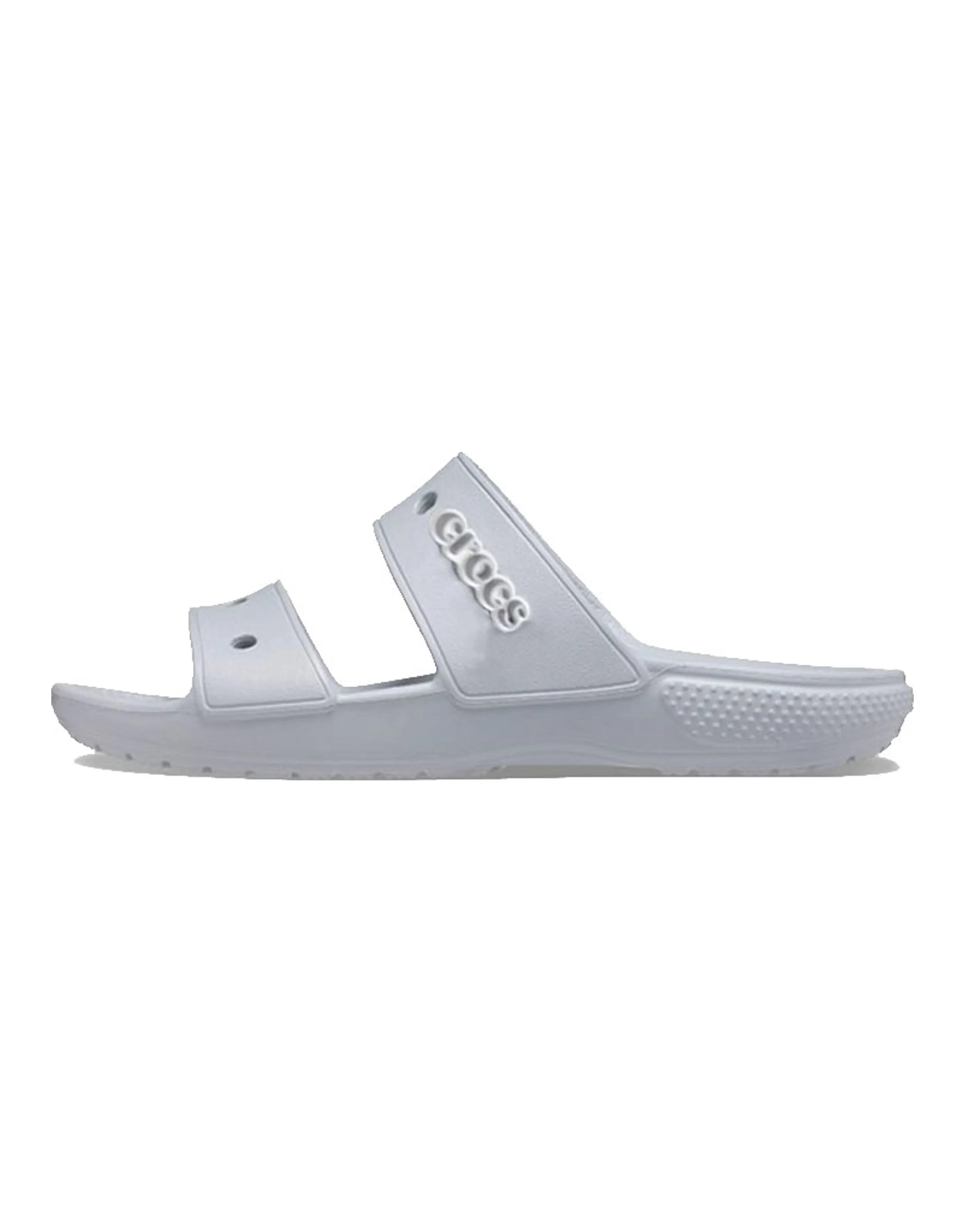 Crocs Classic Double Band Slide Sandals Light Grey