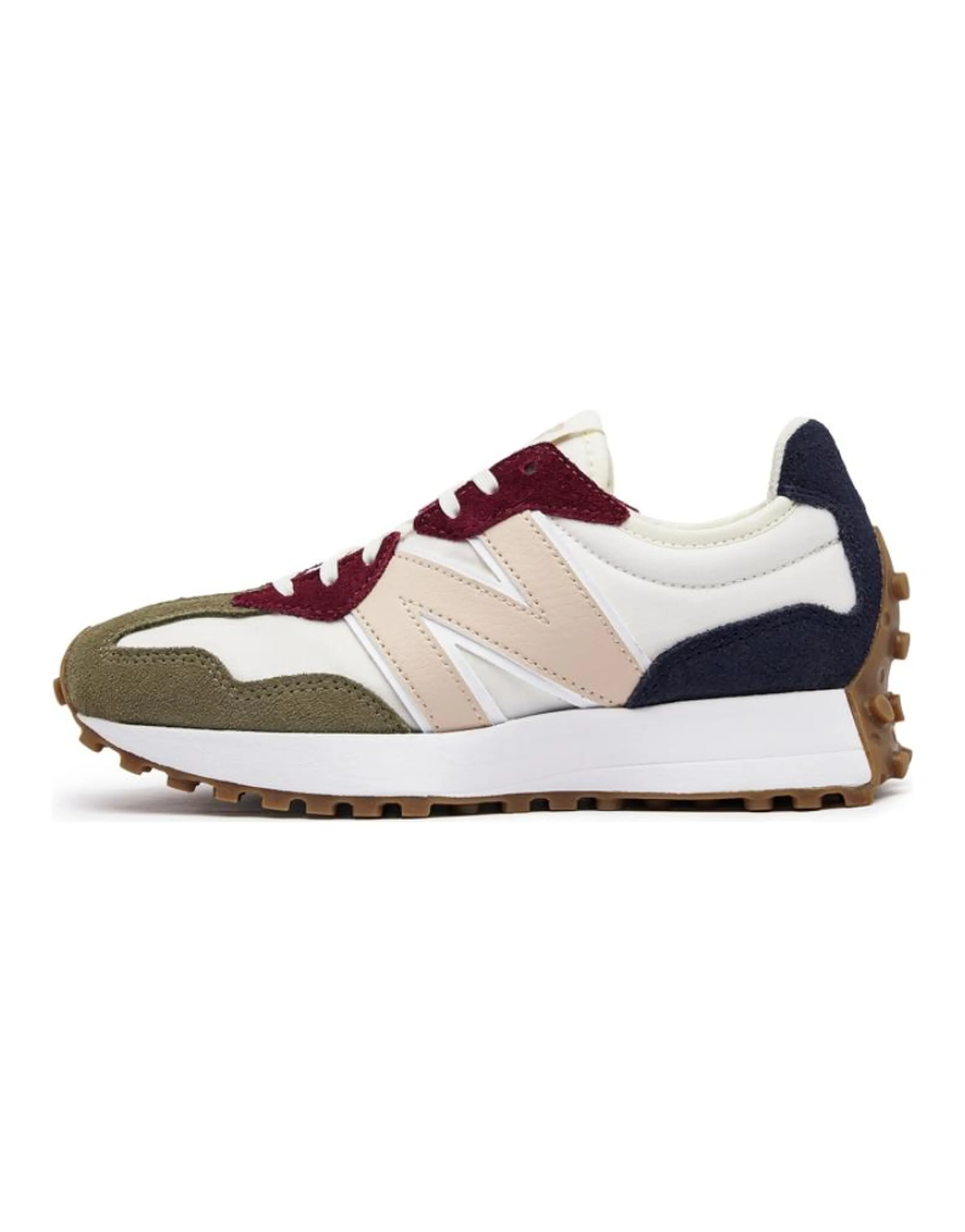 New Balance 327 White Green Red Women's