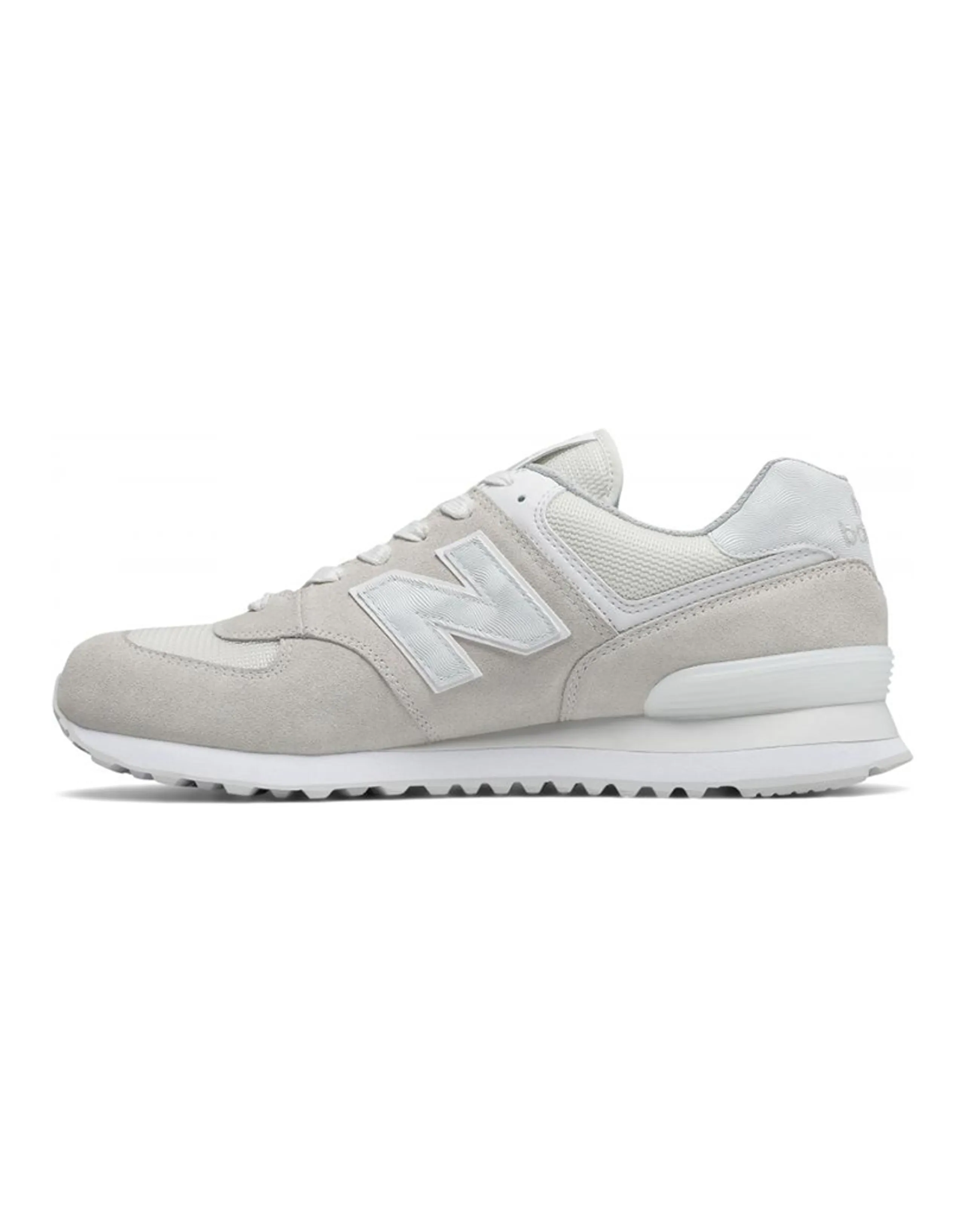 New Balance NB 574 Running Shoes Men Low-Top Light Beige/White