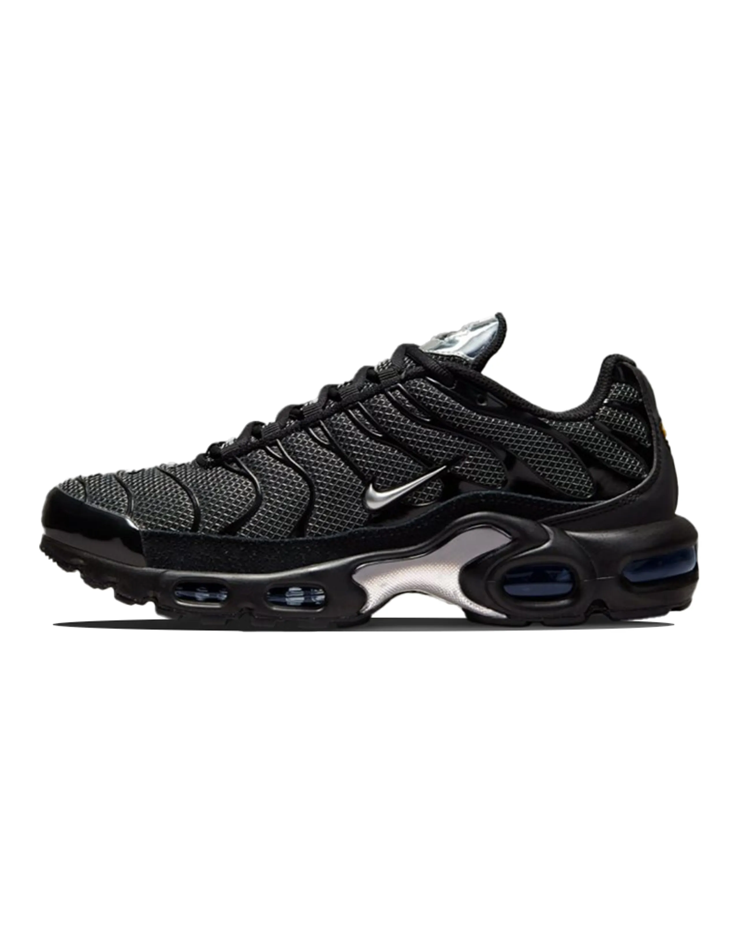 Nike Air Max Plus Black Suede Silver Women's