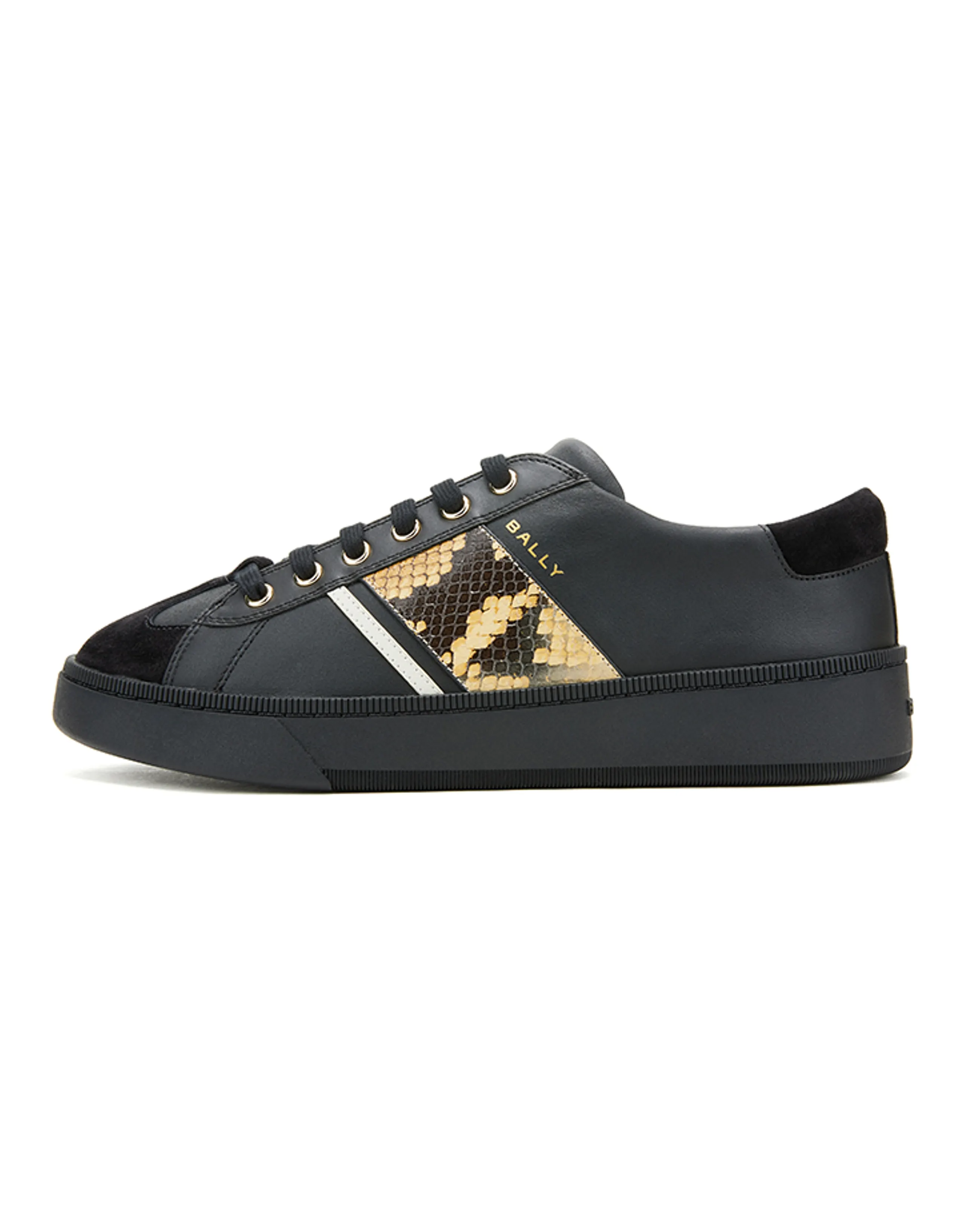 BALLY Skateboard Shoes Men Low-Top Black