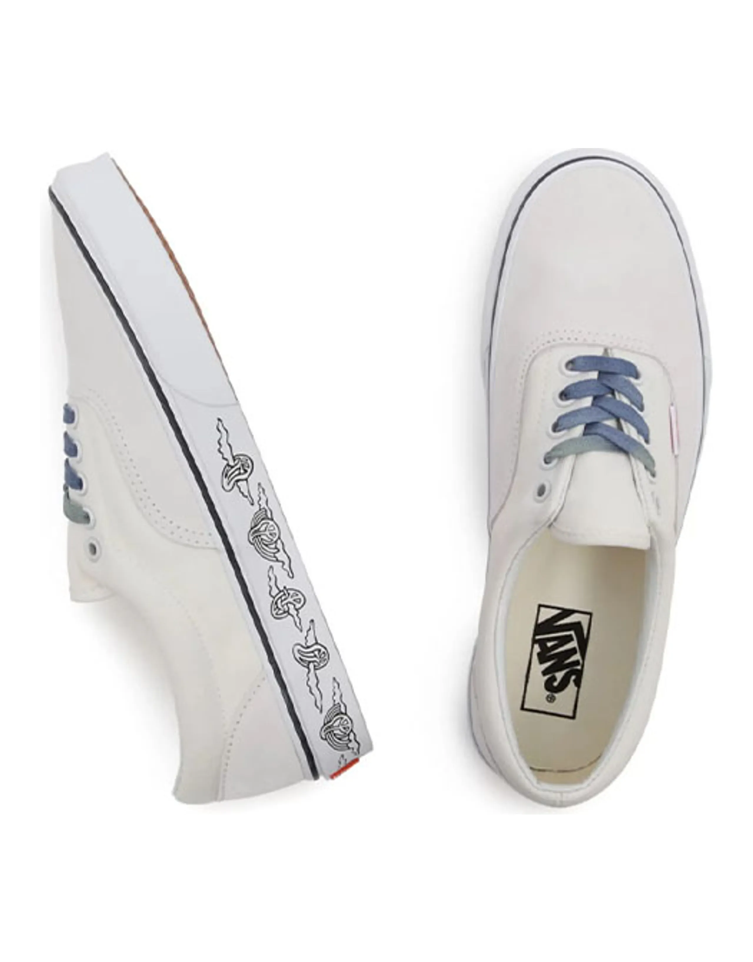 Vans Uv Dreams Era Low Top Casual Skateboarding Shoes Unisex White Blue