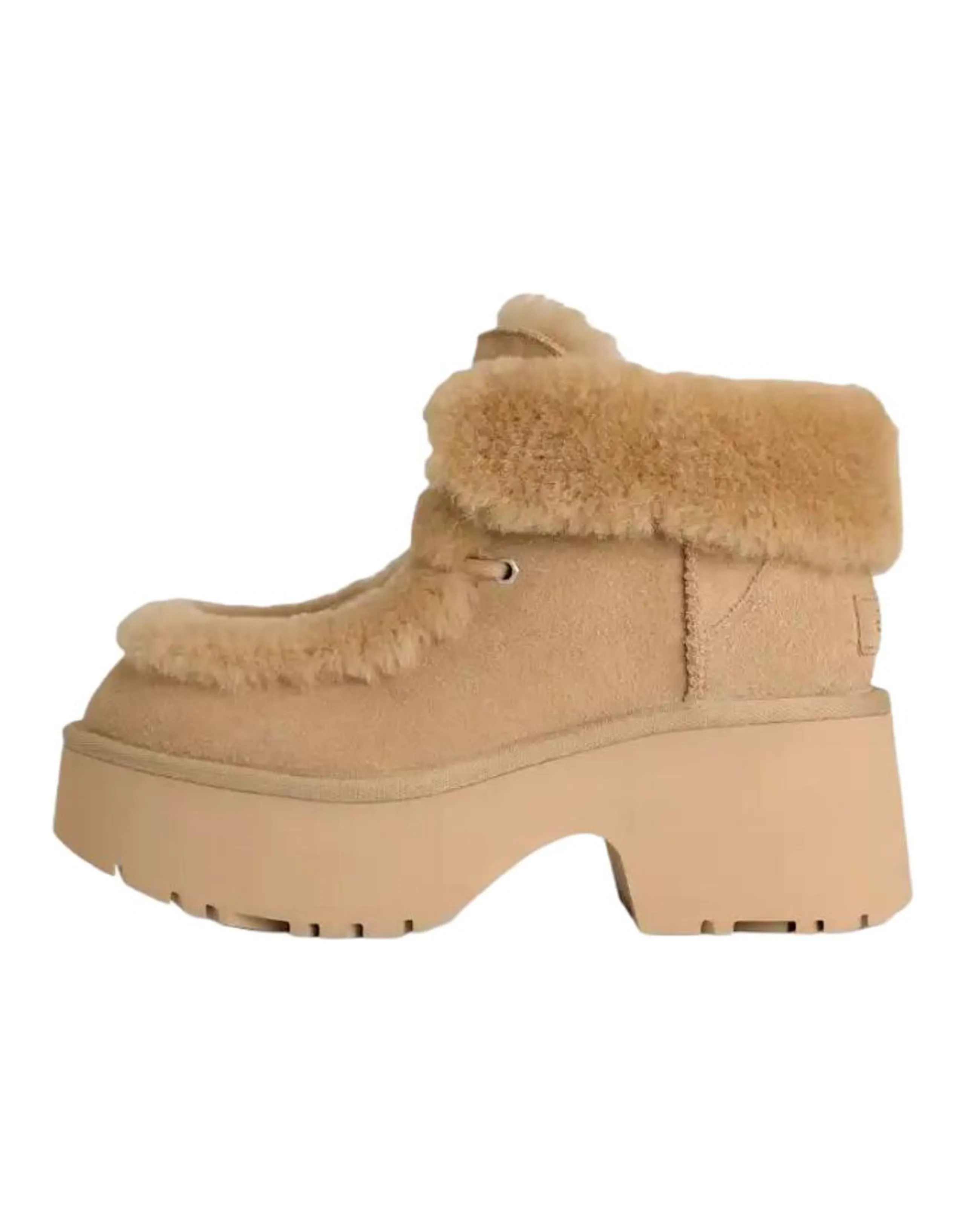UGG Esmee Suede Warm Fashion Lace-Up Snow Boots Women's Mustard Seed