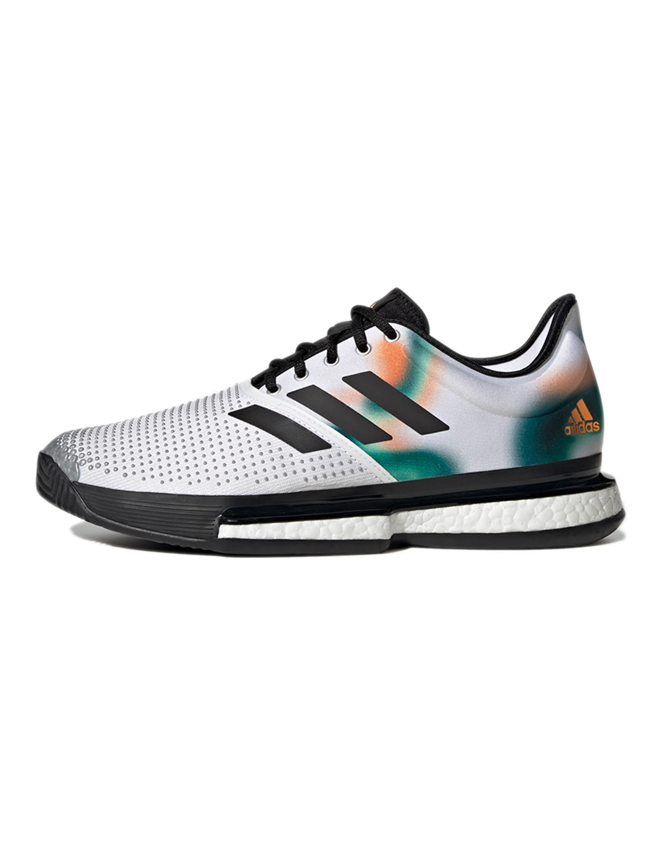 Adidas SoleCourt 'White Black Silver Metallic'