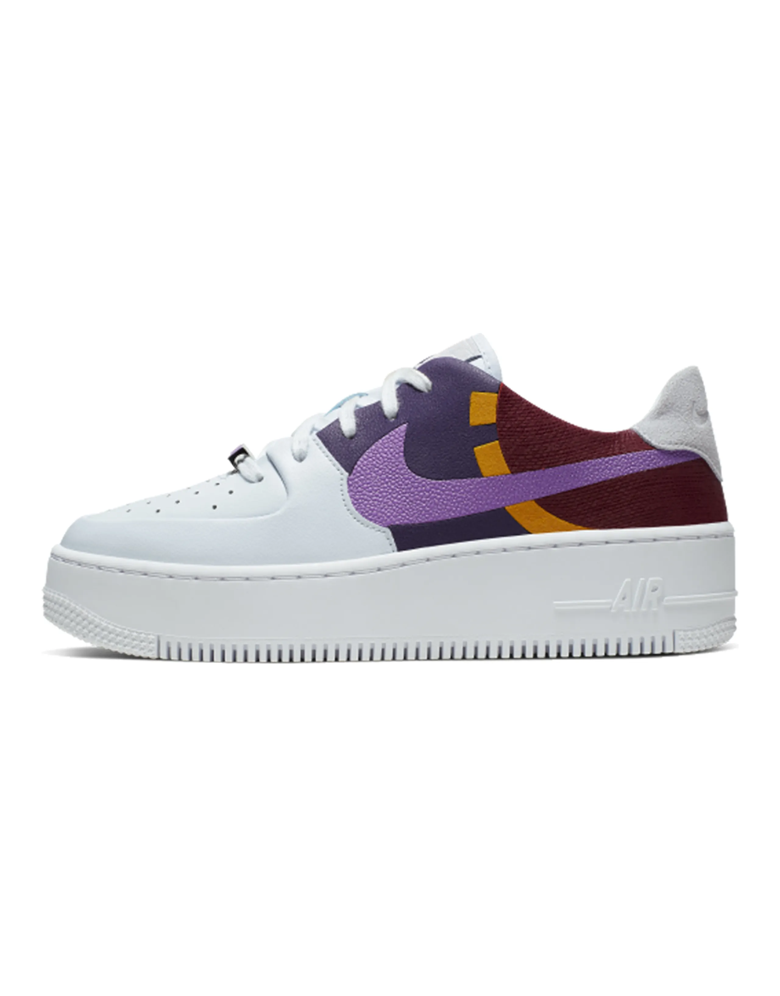 Nike Air Force 1 Sage Low Lx Grey Dark Orchid Women's