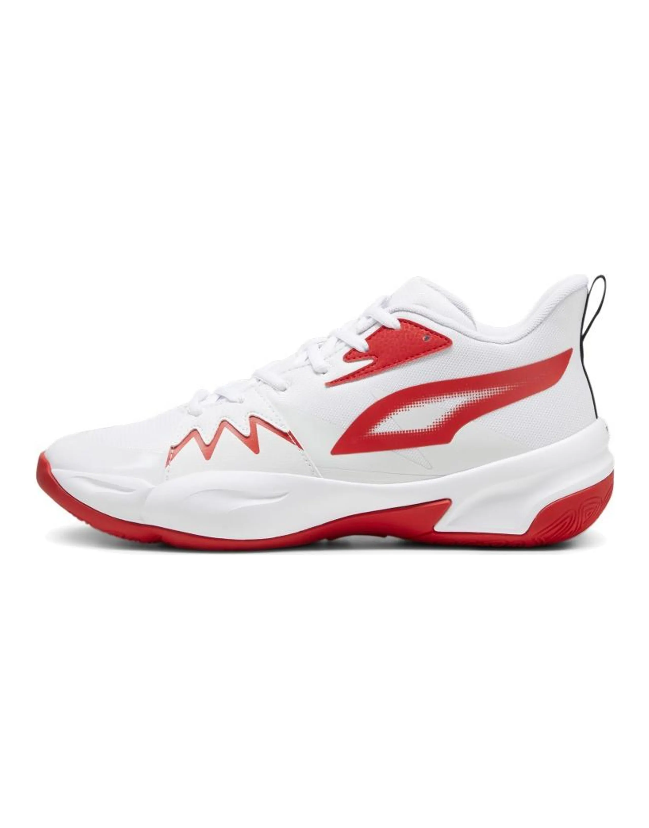 PUMA Genetics Basketball Shoes Unisex Low-Top White Red