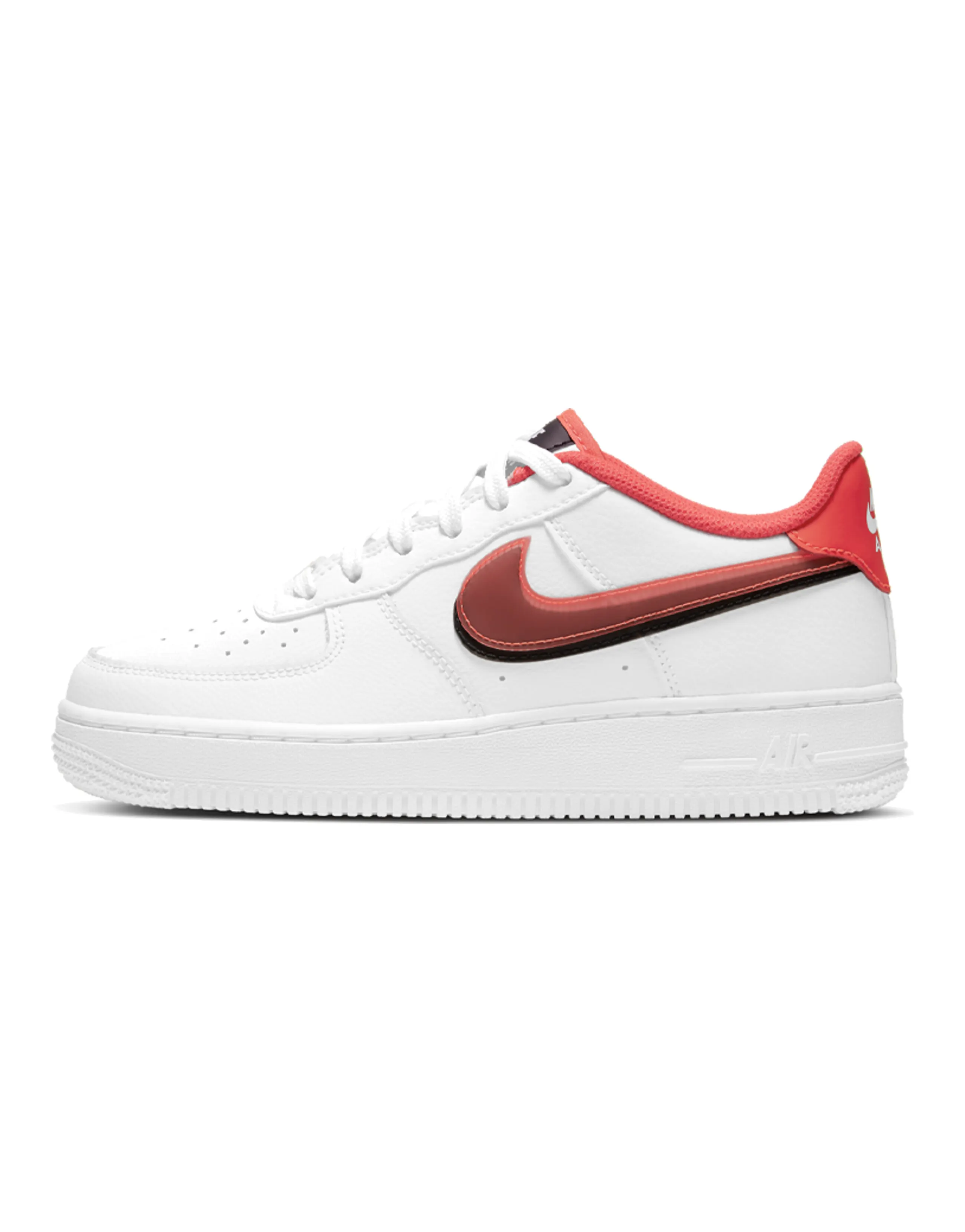 Nike Air Force 1 LV8 Double Swoosh Bright Crimson GS