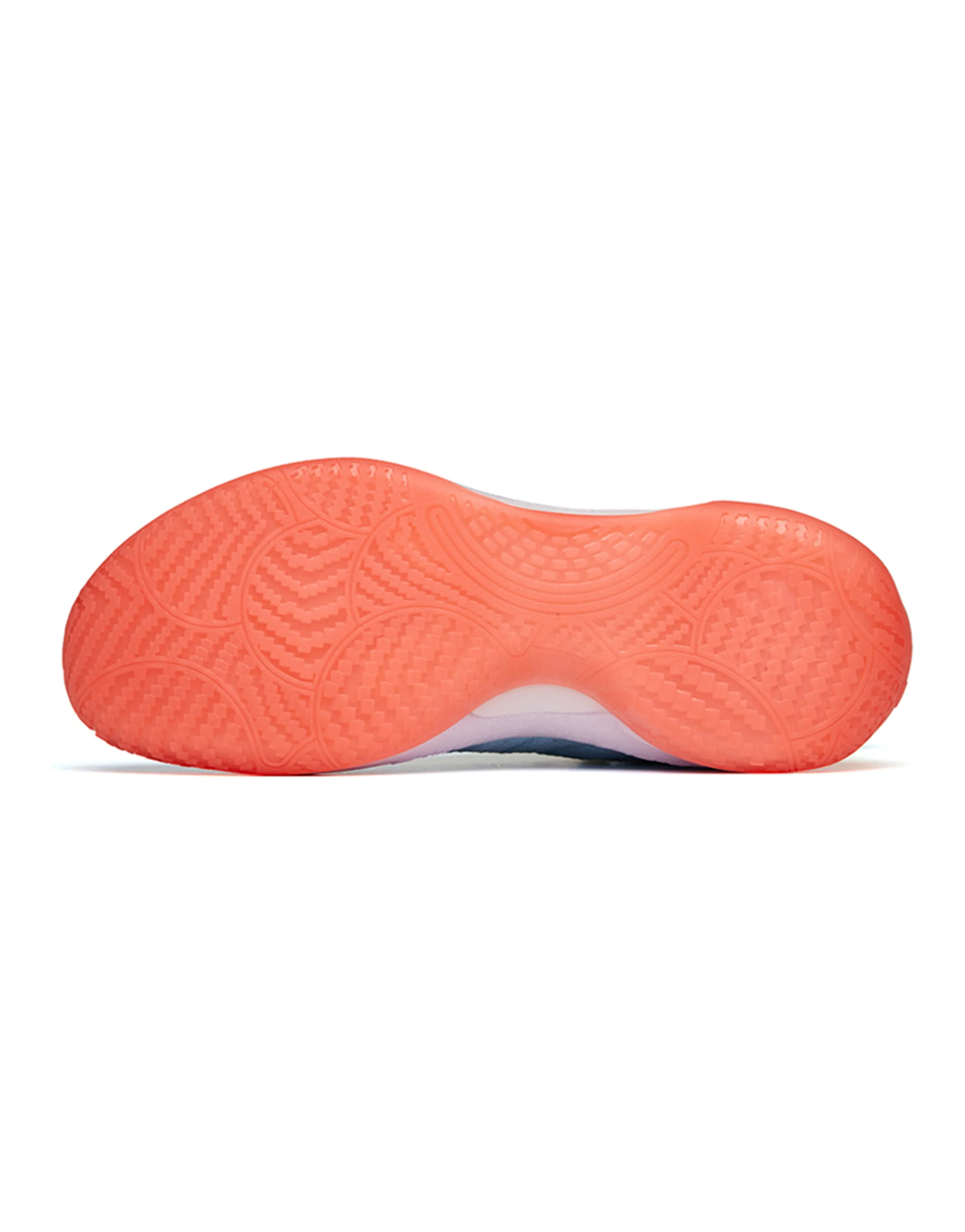 Anta Cement Bubble 2.0 Slip-Resistant Low-Top Performance Basketball Shoes White Blue Jelly On Top Blue