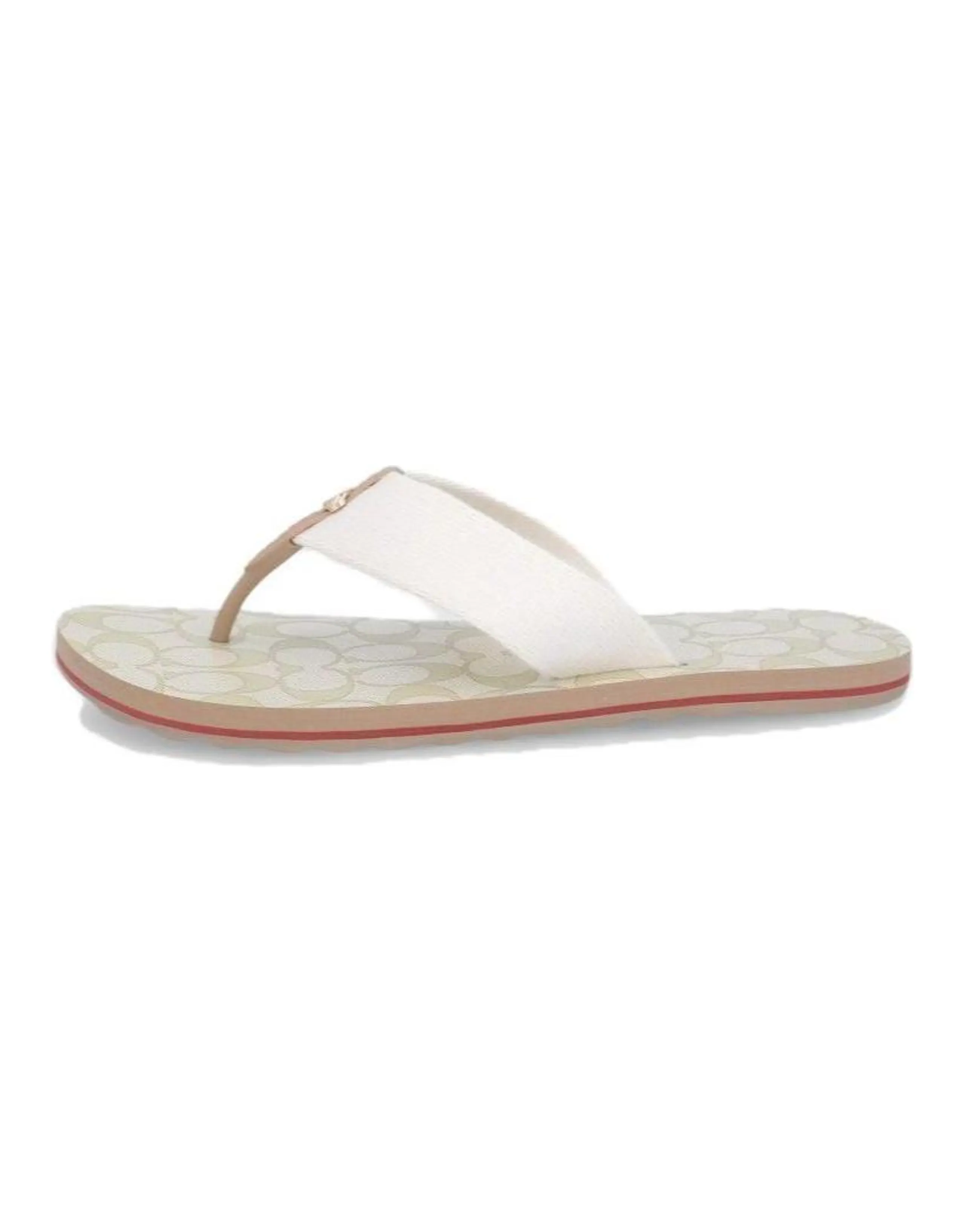 COACH Fashion Slip-On Flip Flops Women's White