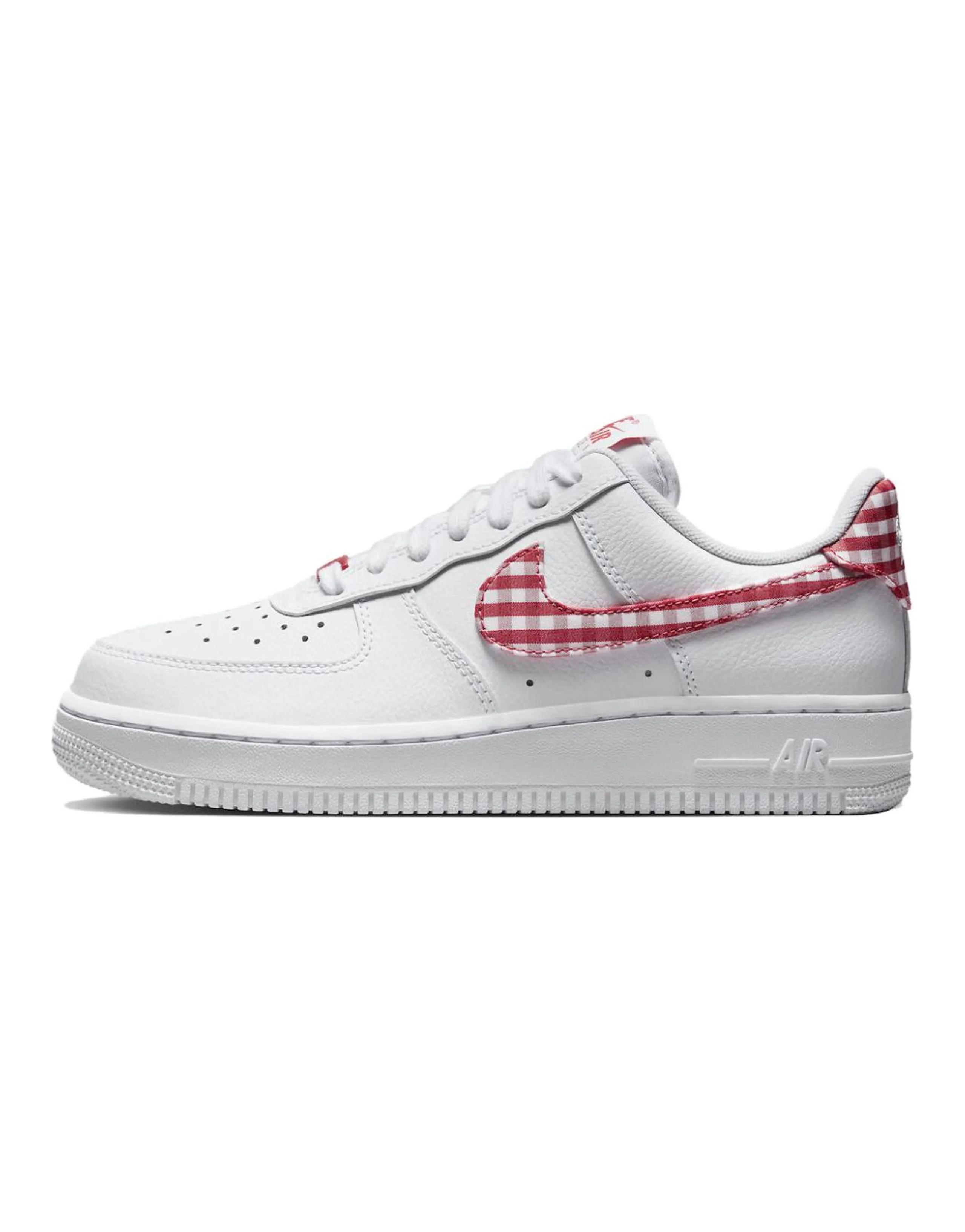 Nike Air Force 1 Low '07 Essential White Mystic Red Gingham Women's
