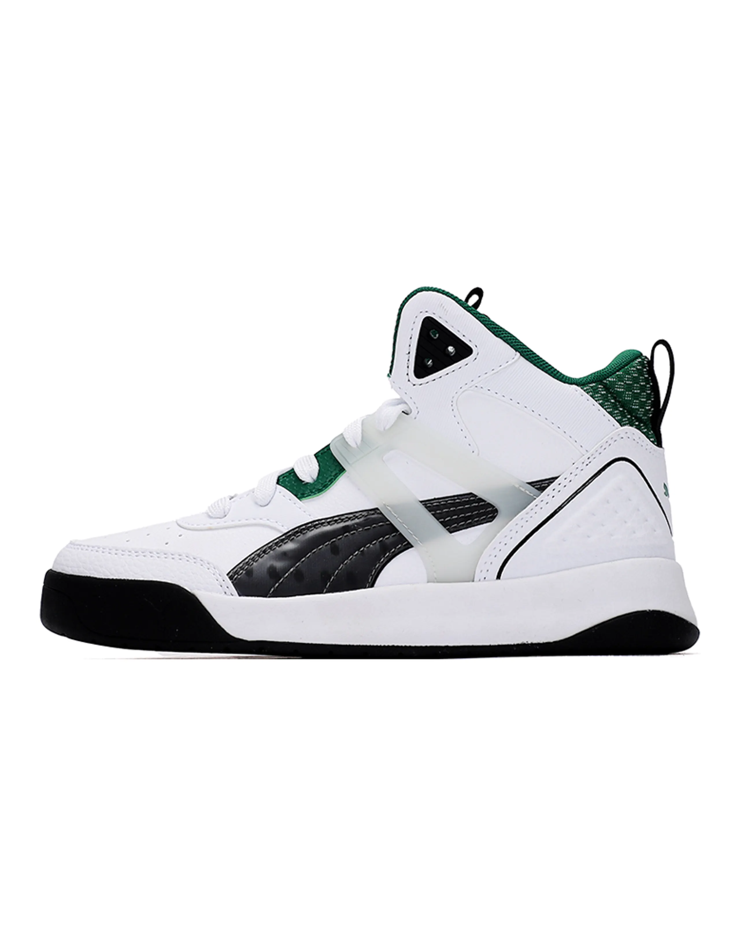 PUMA Unisex Backcourt Mid Cyber Week Sneakers White/Green