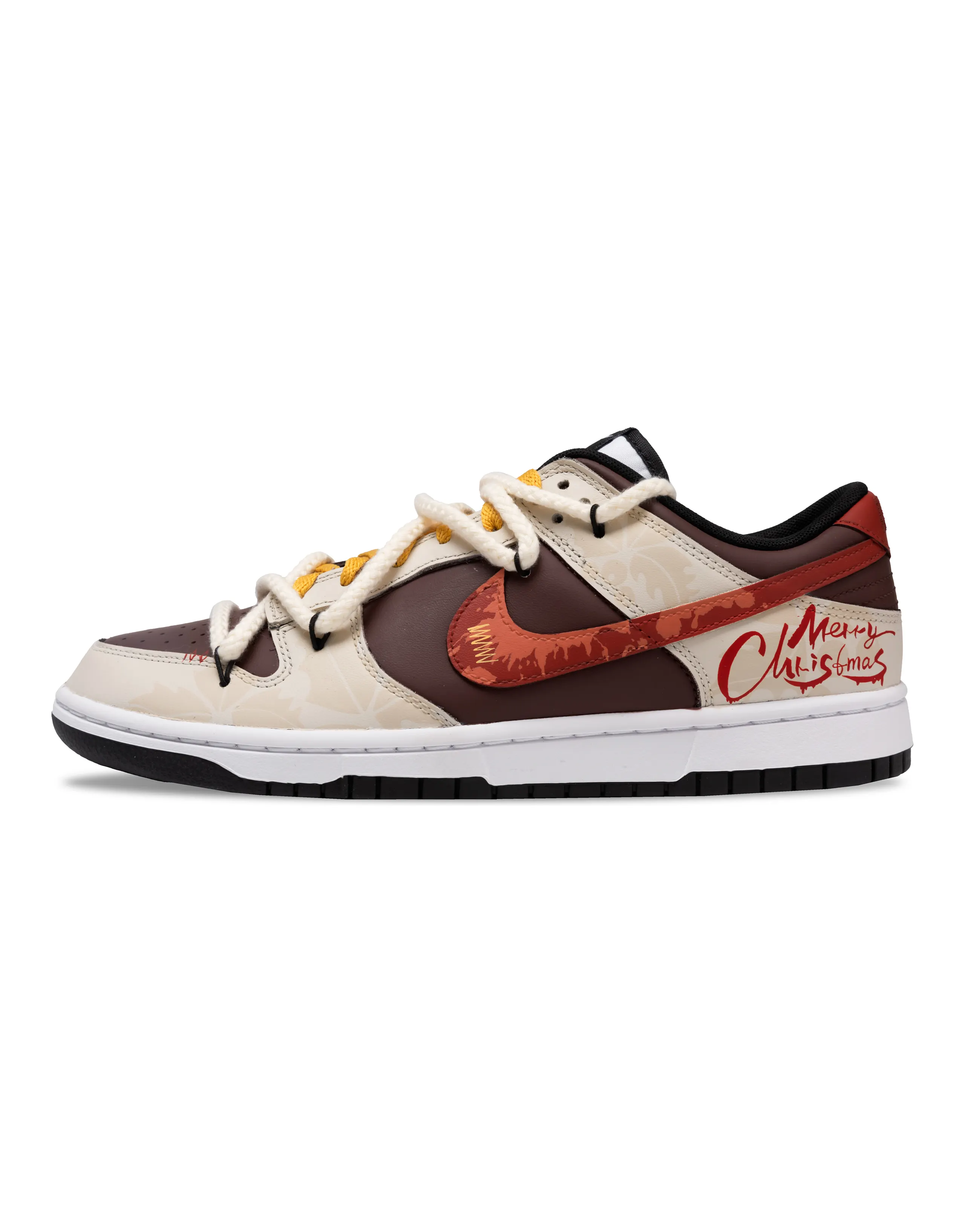 Nike Dunk Anti-Slip Wear-Resistant Low-Top Skateboard Shoes Unisex Red Brown