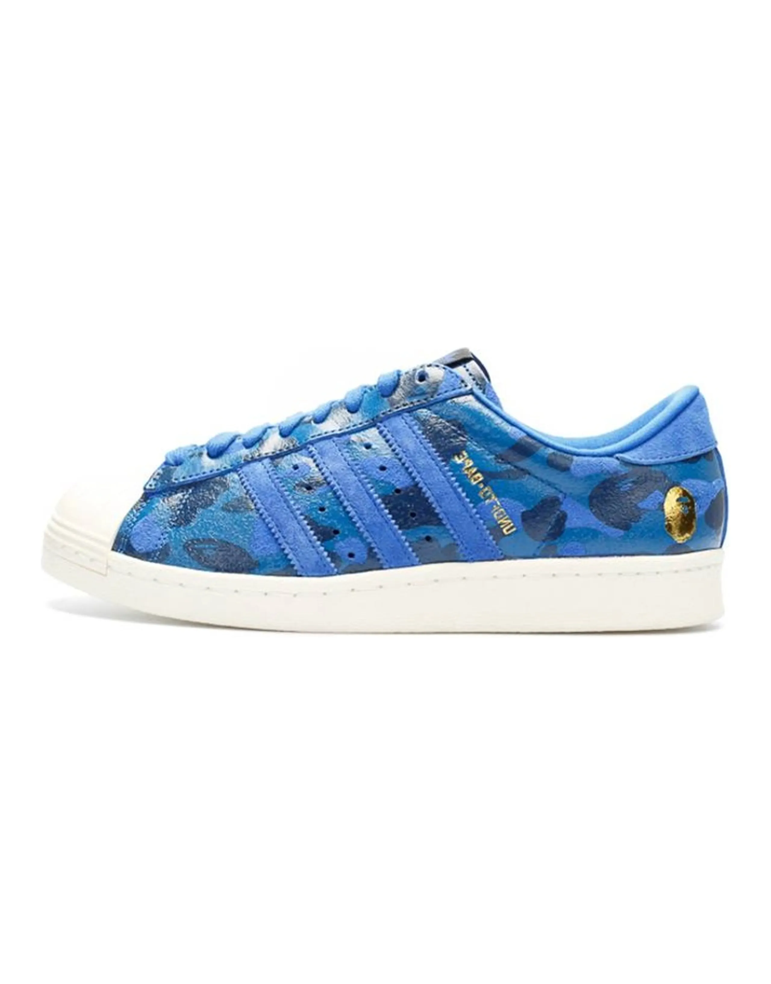 Adidas Originals Superstar 80s Undefeated Bape Blue Camo