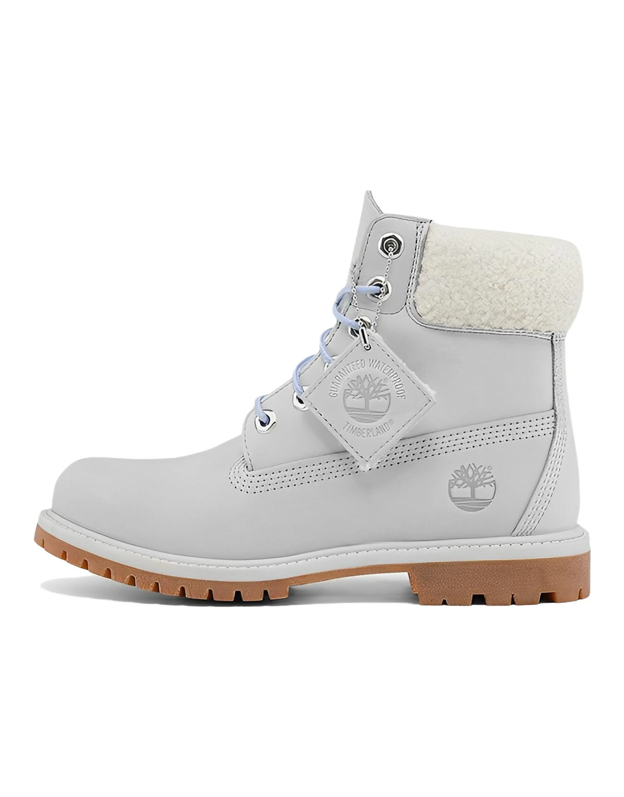 Timberland Premium 6 Inch Waterproof Boot 'Light Grey Nubuck' Women's