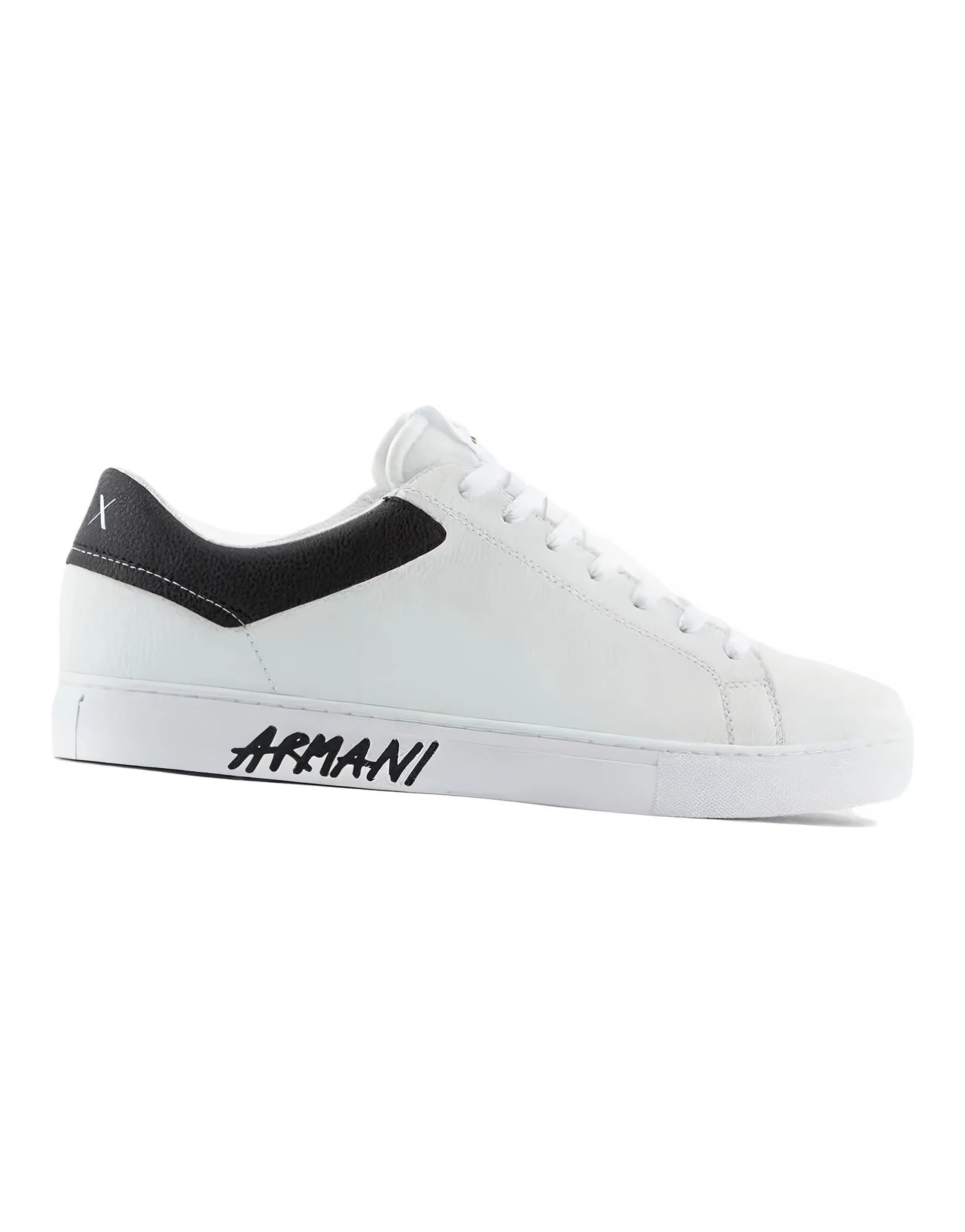 EMPORIO ARMANI Leather Sidewall Logo Sneakers