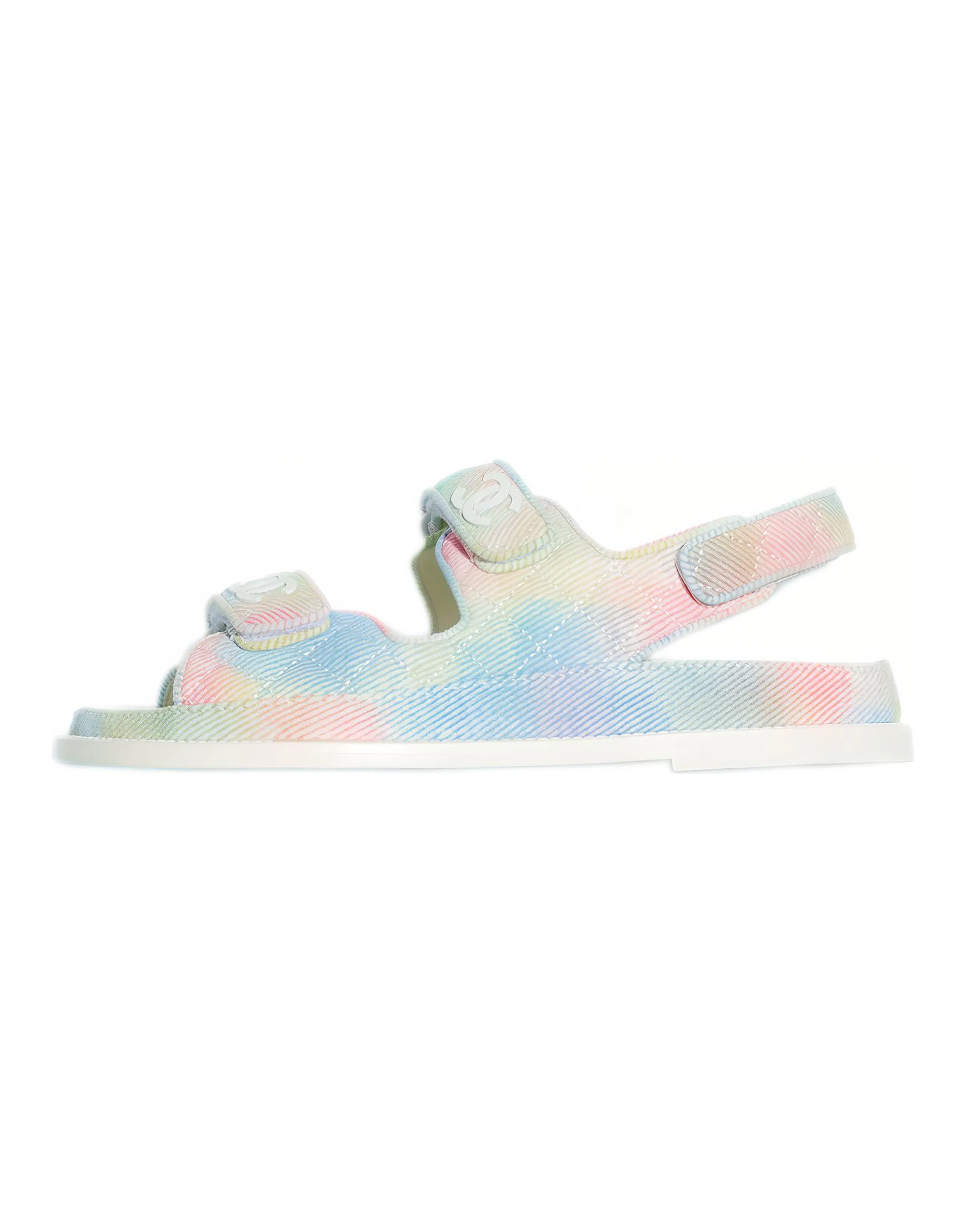 CHANEL Strap Sandals Women's Pink Blue