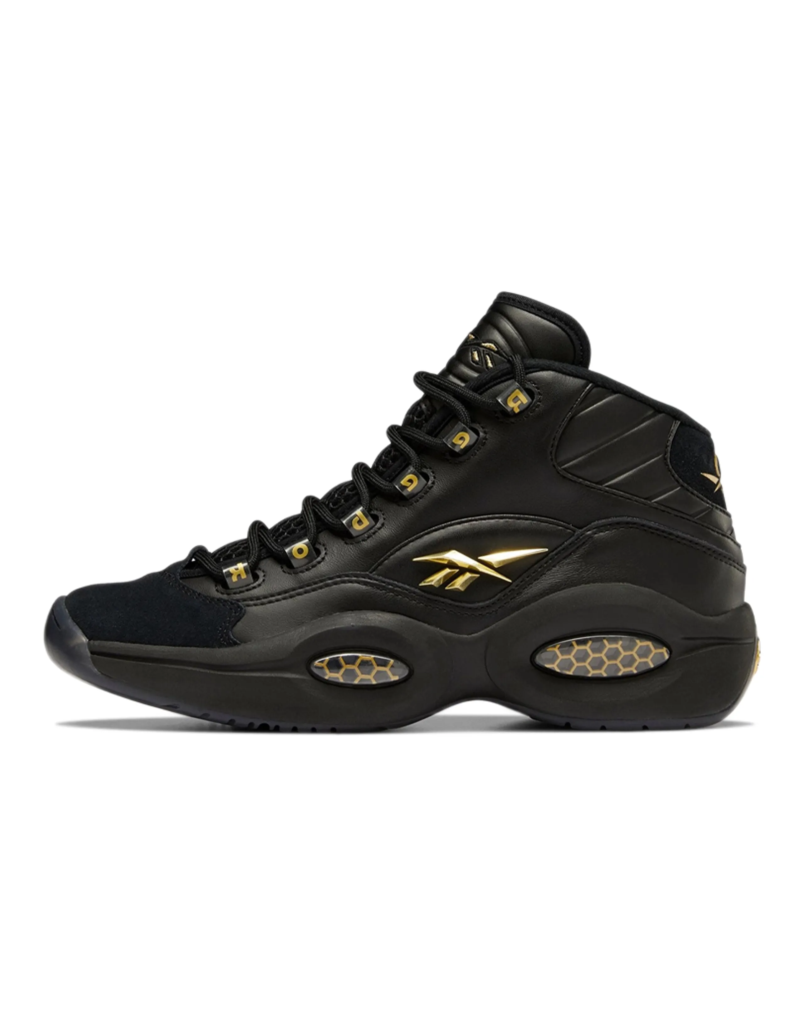 Reebok Question Mid Black Gold