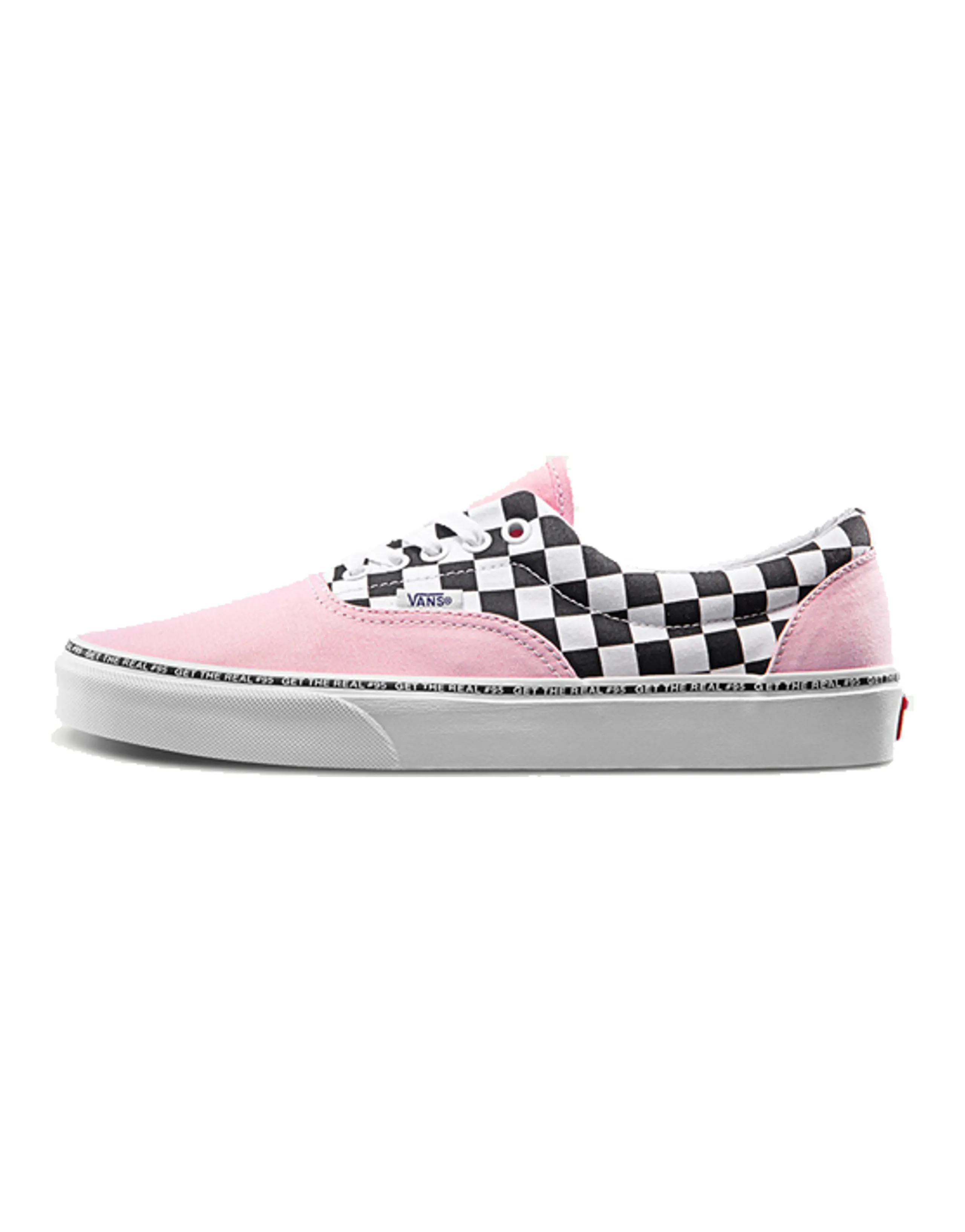 Vans Era Retro Casual Skate Shoes Unisex Pink Grid