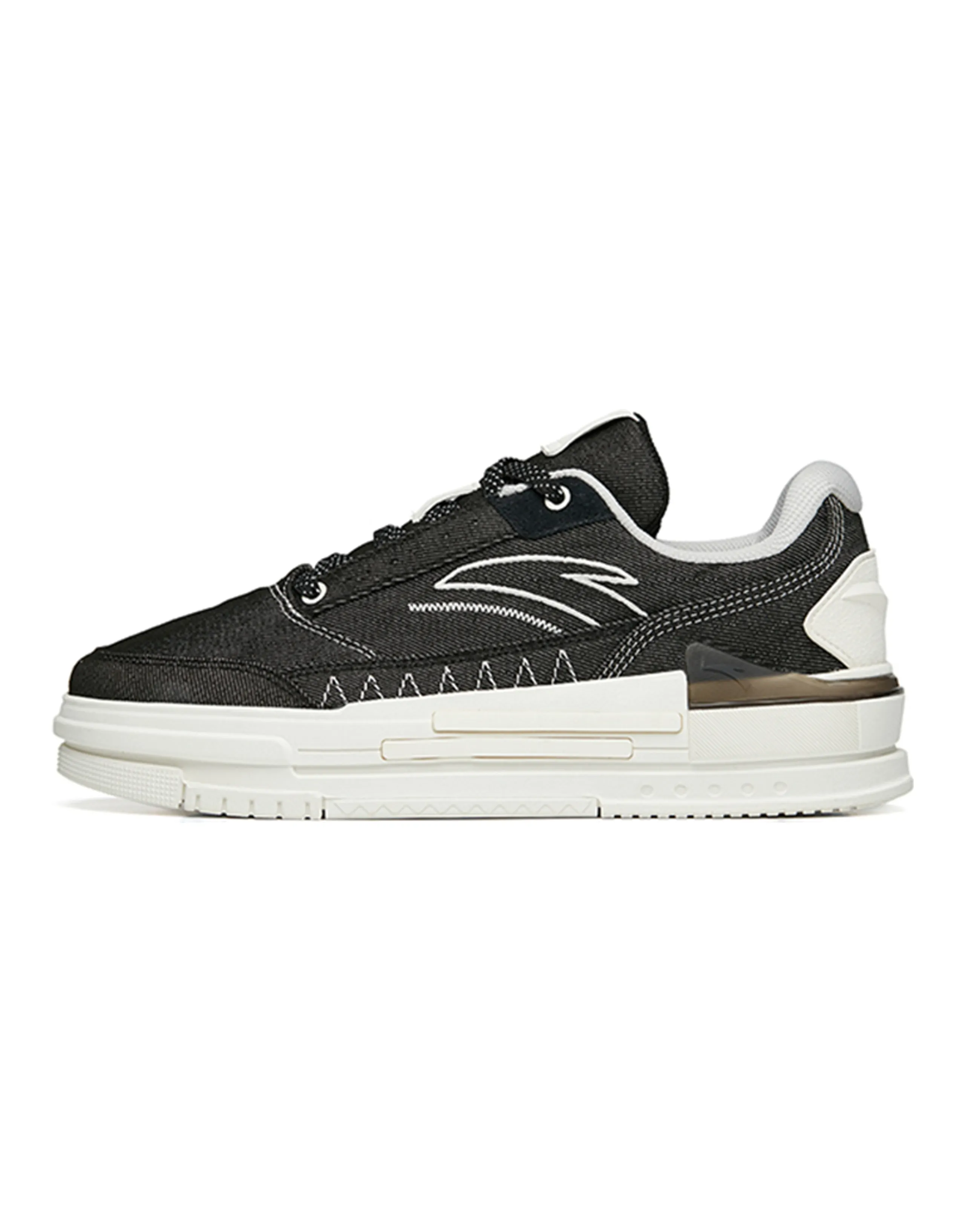 Anta Bump Low-Top Skateboard Shoes Women's Black White