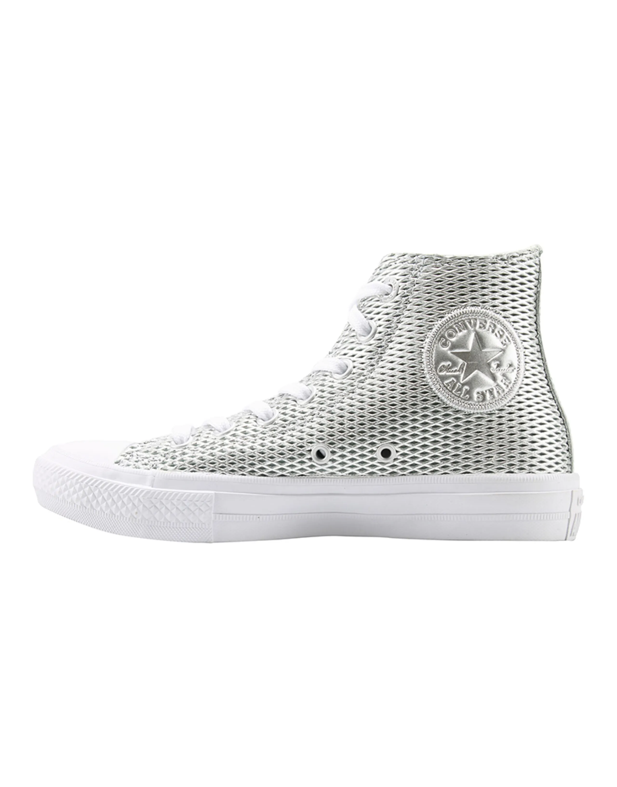 Chuck Taylor All Star Women's Converse 2 High 'Perforated Metallic Silver' Women's