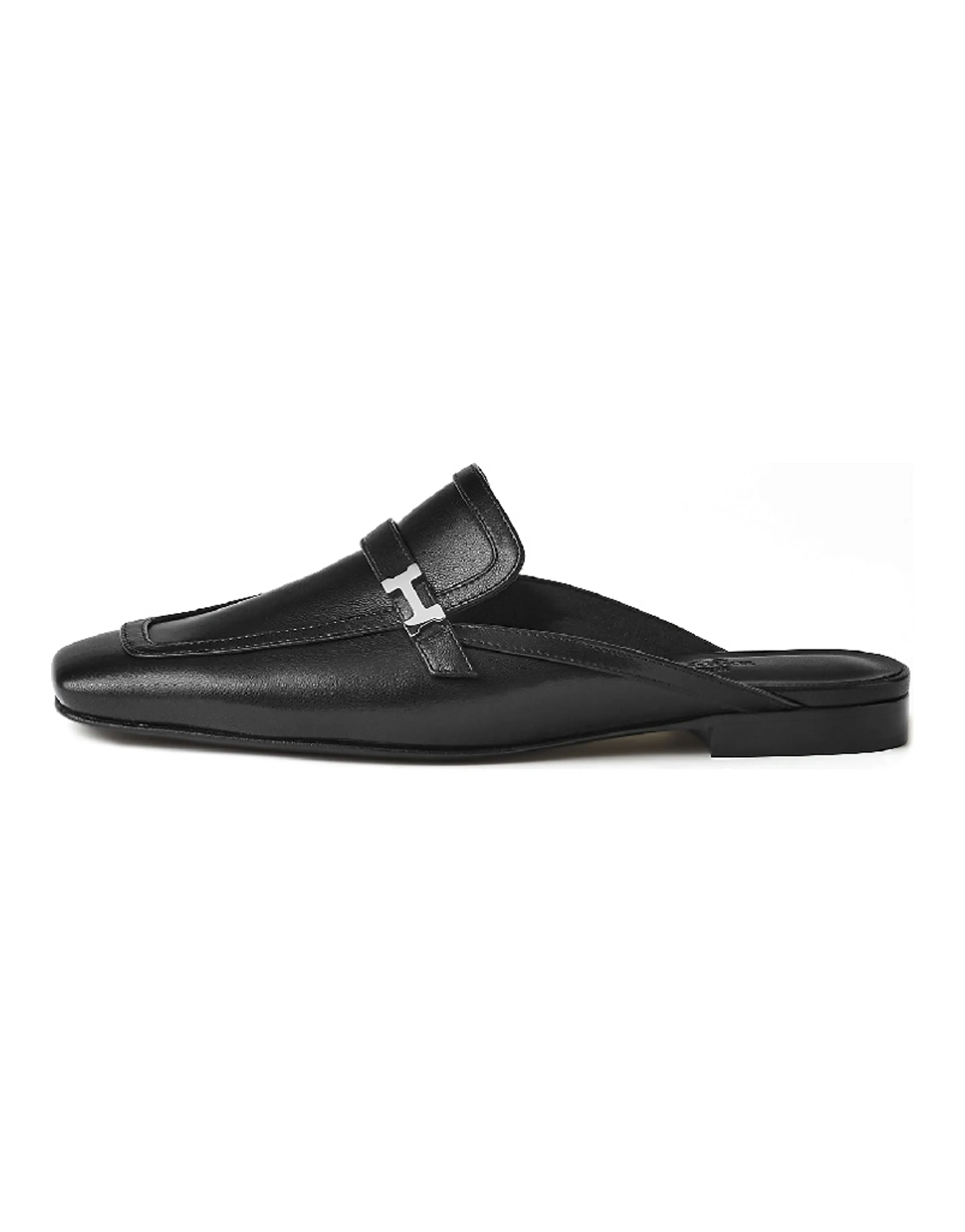 HERMES Groupie Closed Toe Slippers Women's