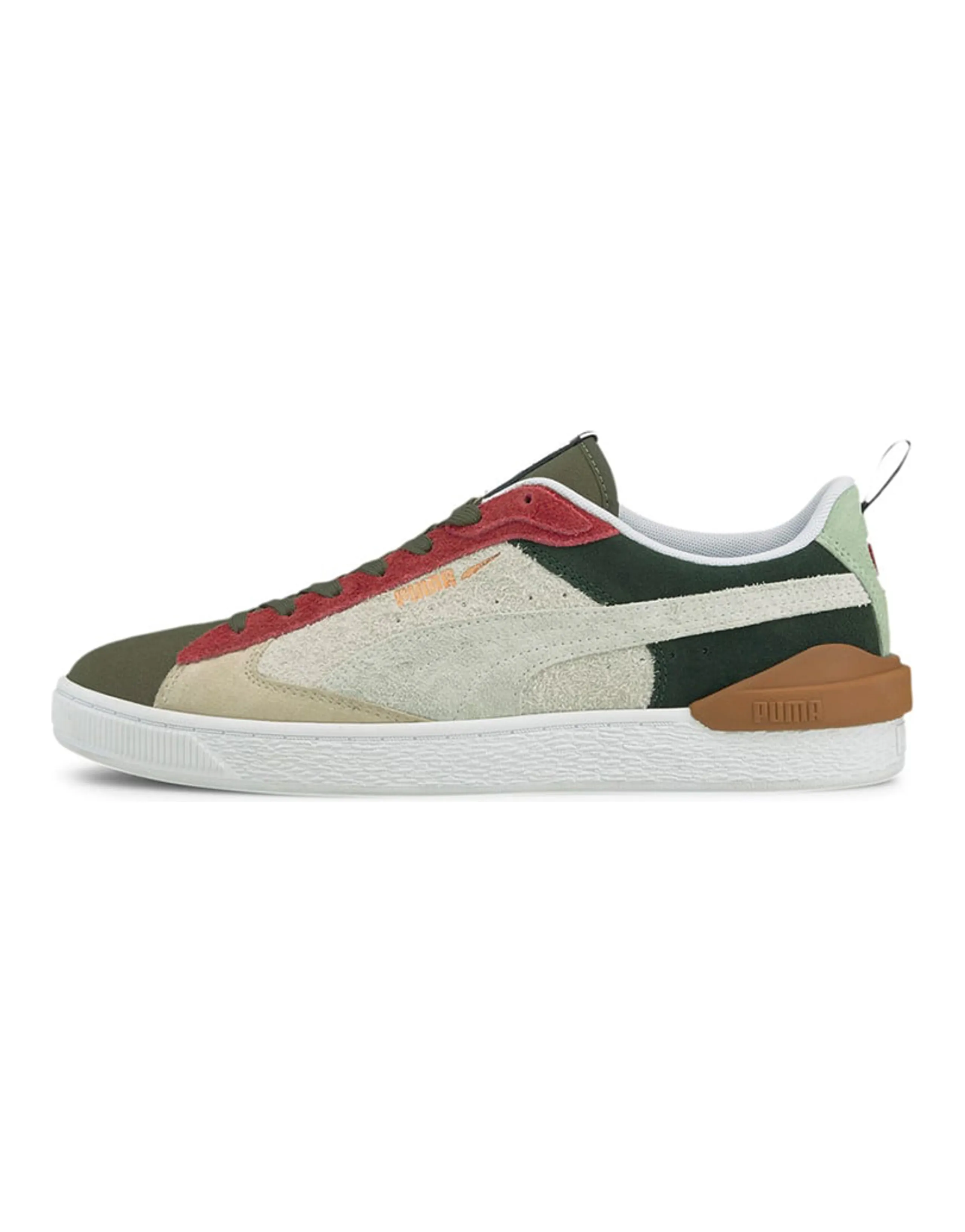 Puma Suede Green Red Beige